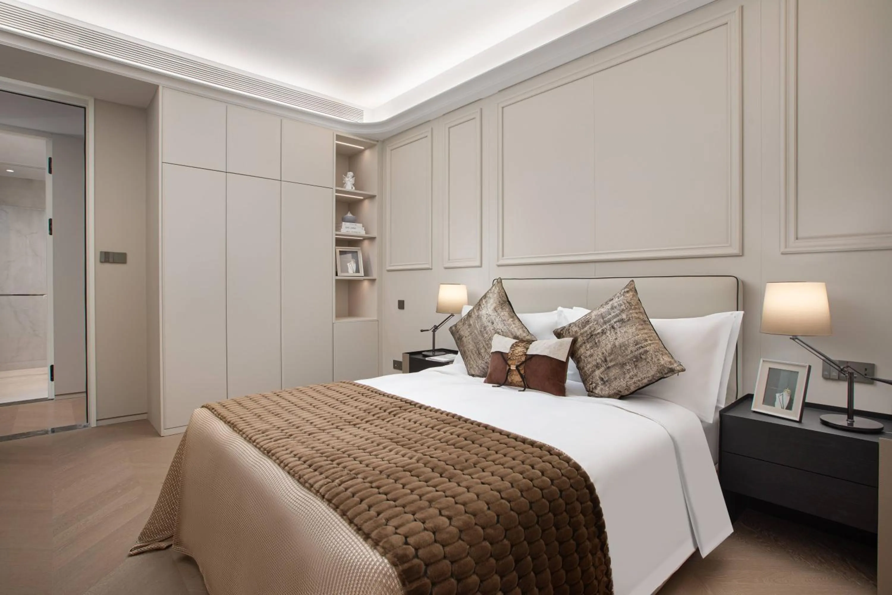 Bedroom, Bed in CM+ Service Apartment Shenzhen Taige