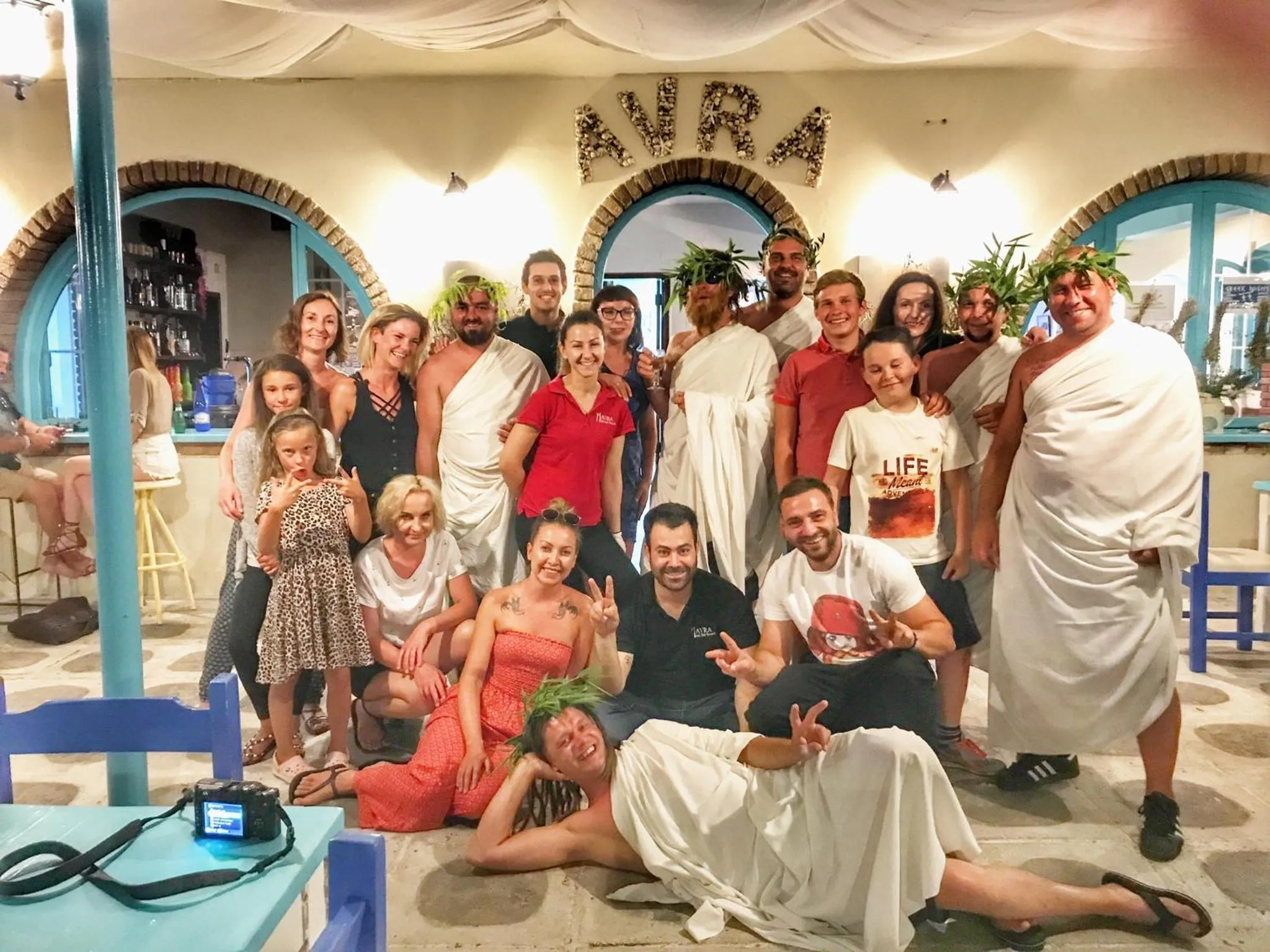 People in Avra Budget Beach Rooms