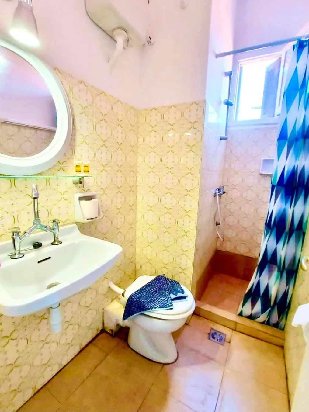 Bathroom in Avra Budget Beach Rooms