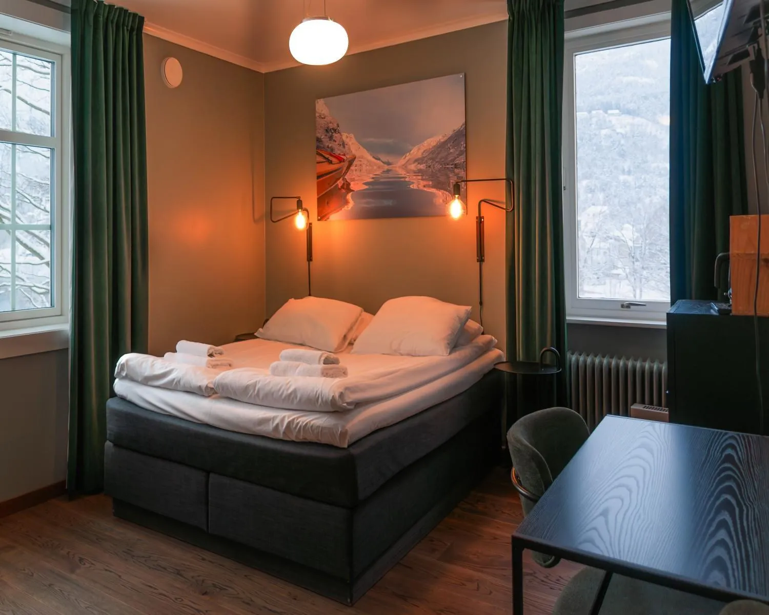 Bed in Trolltunga Hotel