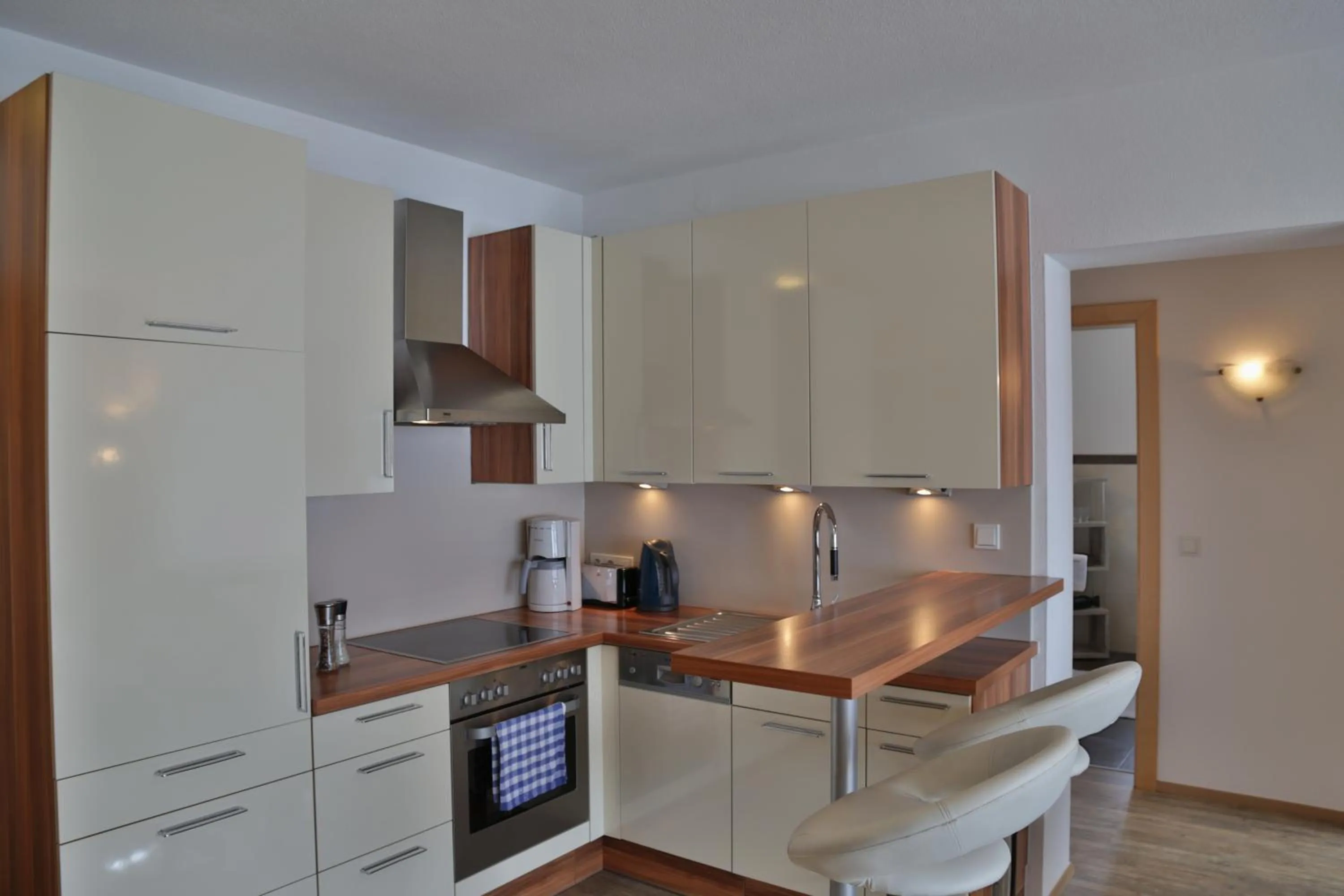 Kitchen or kitchenette in Pension Apartment Hödner