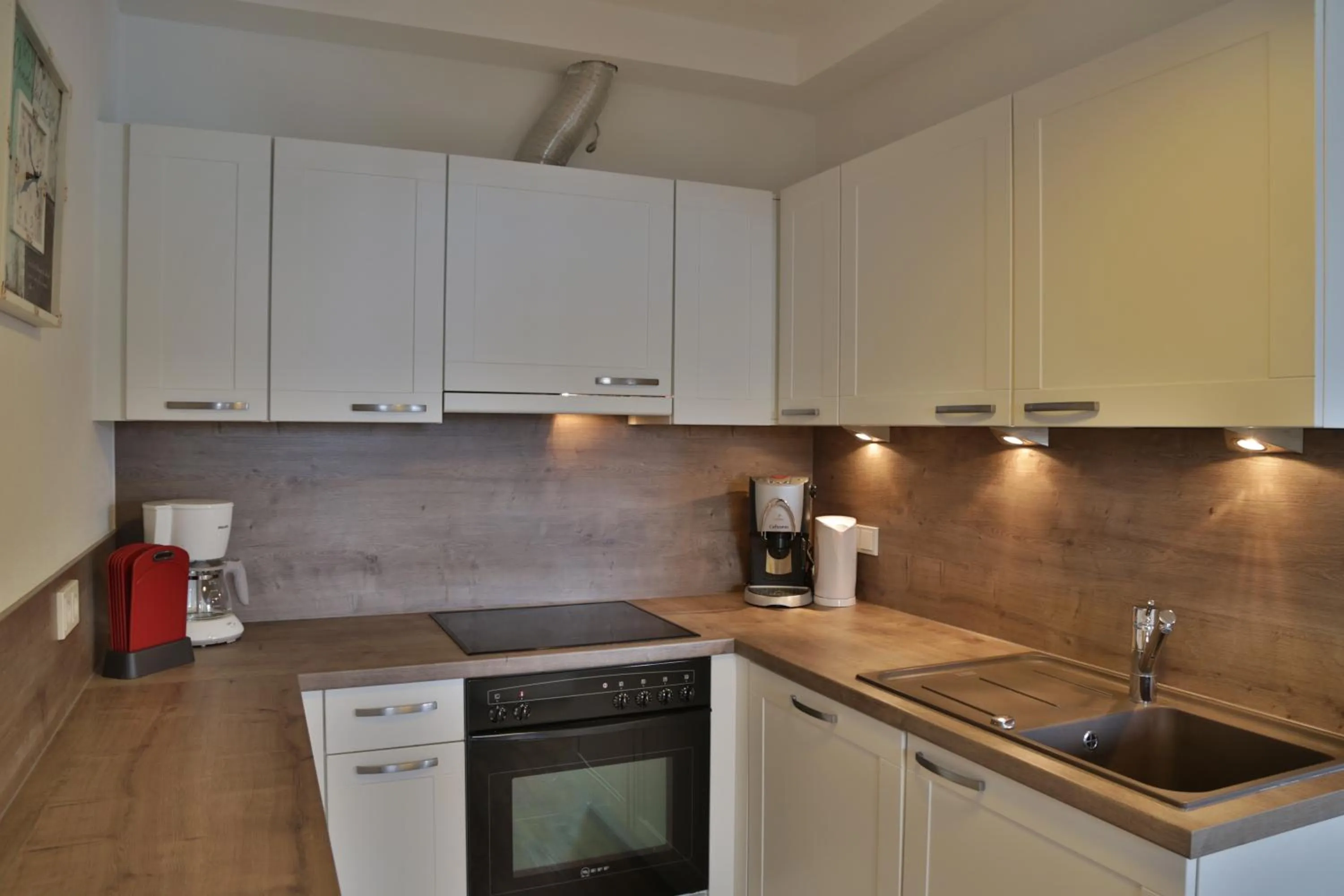 Kitchen or kitchenette in Pension Apartment Hödner