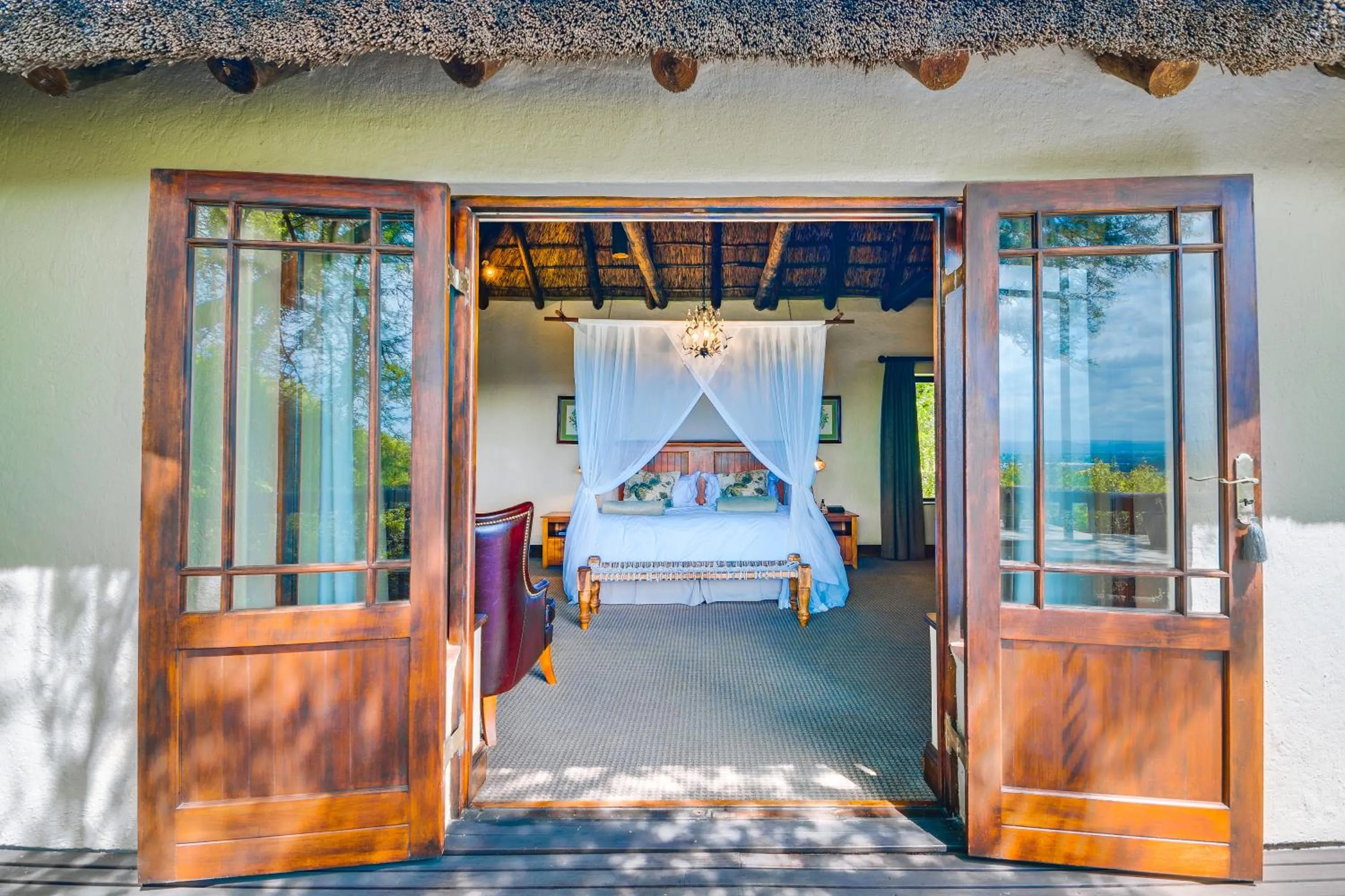 Bed in Hitgeheim Country Lodge