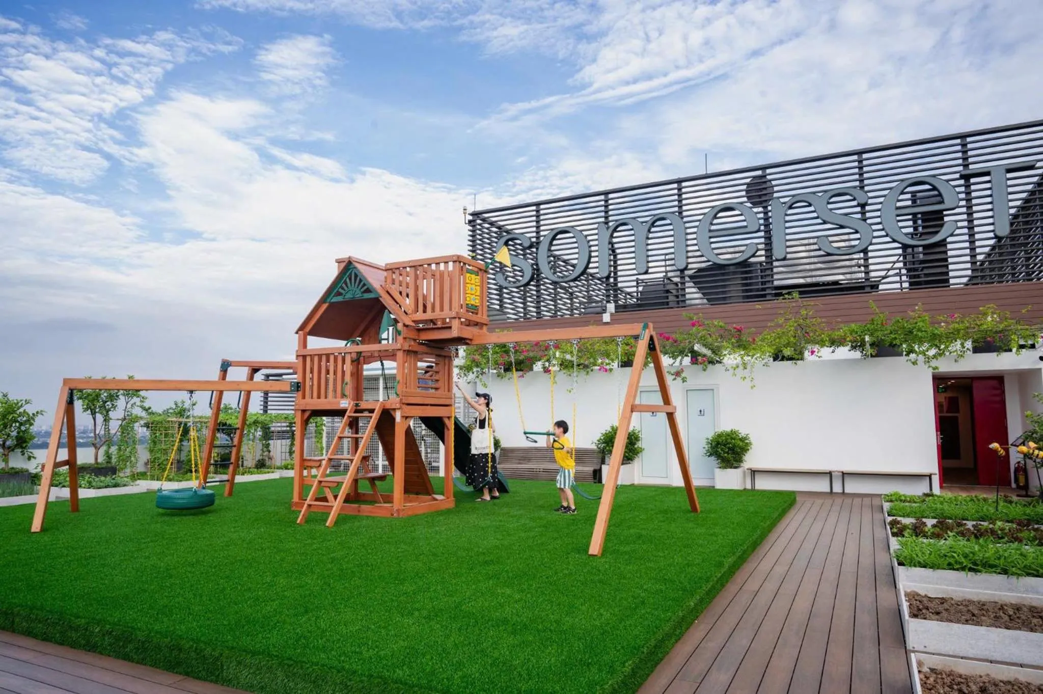 Garden in Somerset West Point Hanoi