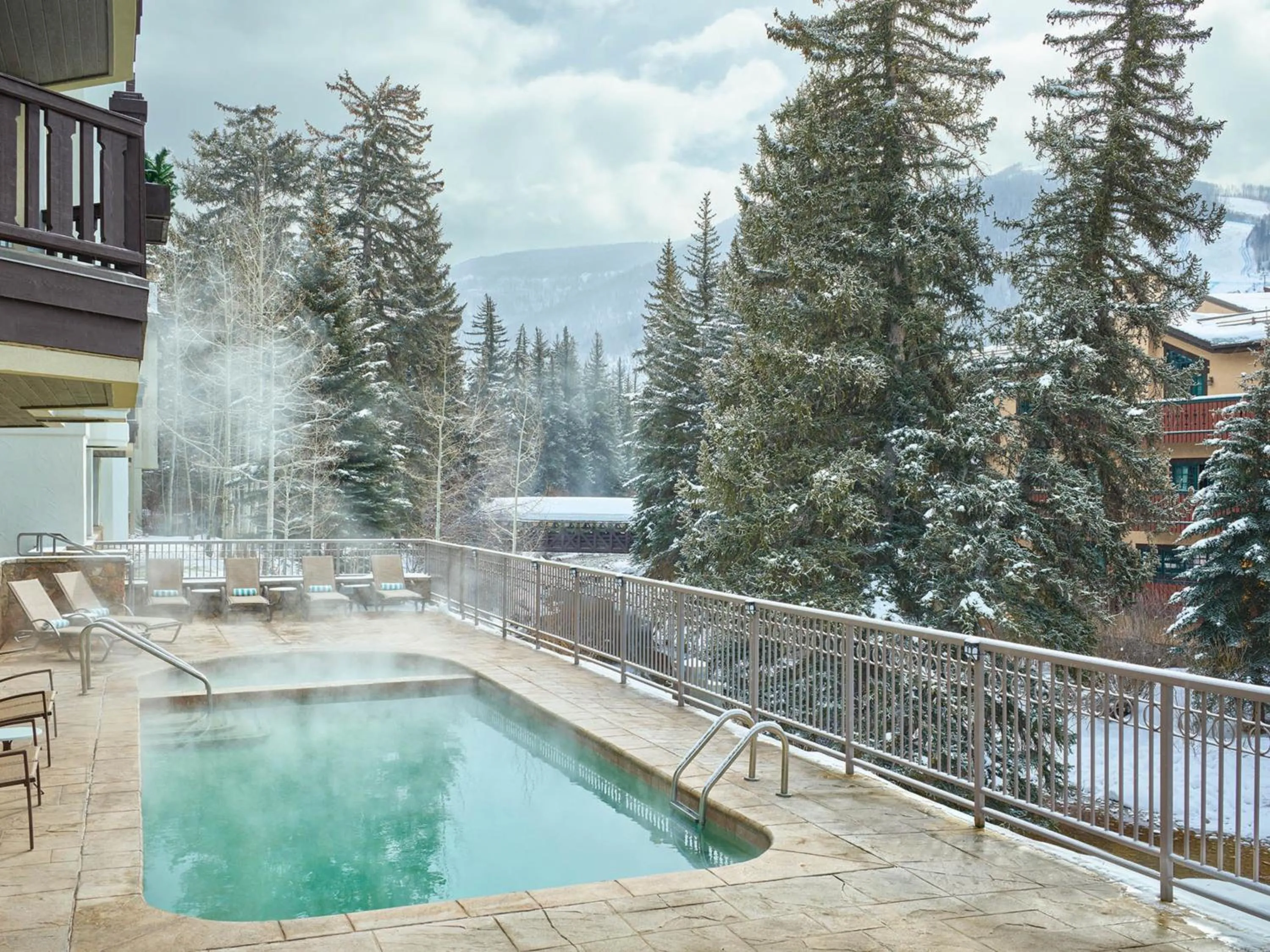 Pool view in Austria Haus Hotel