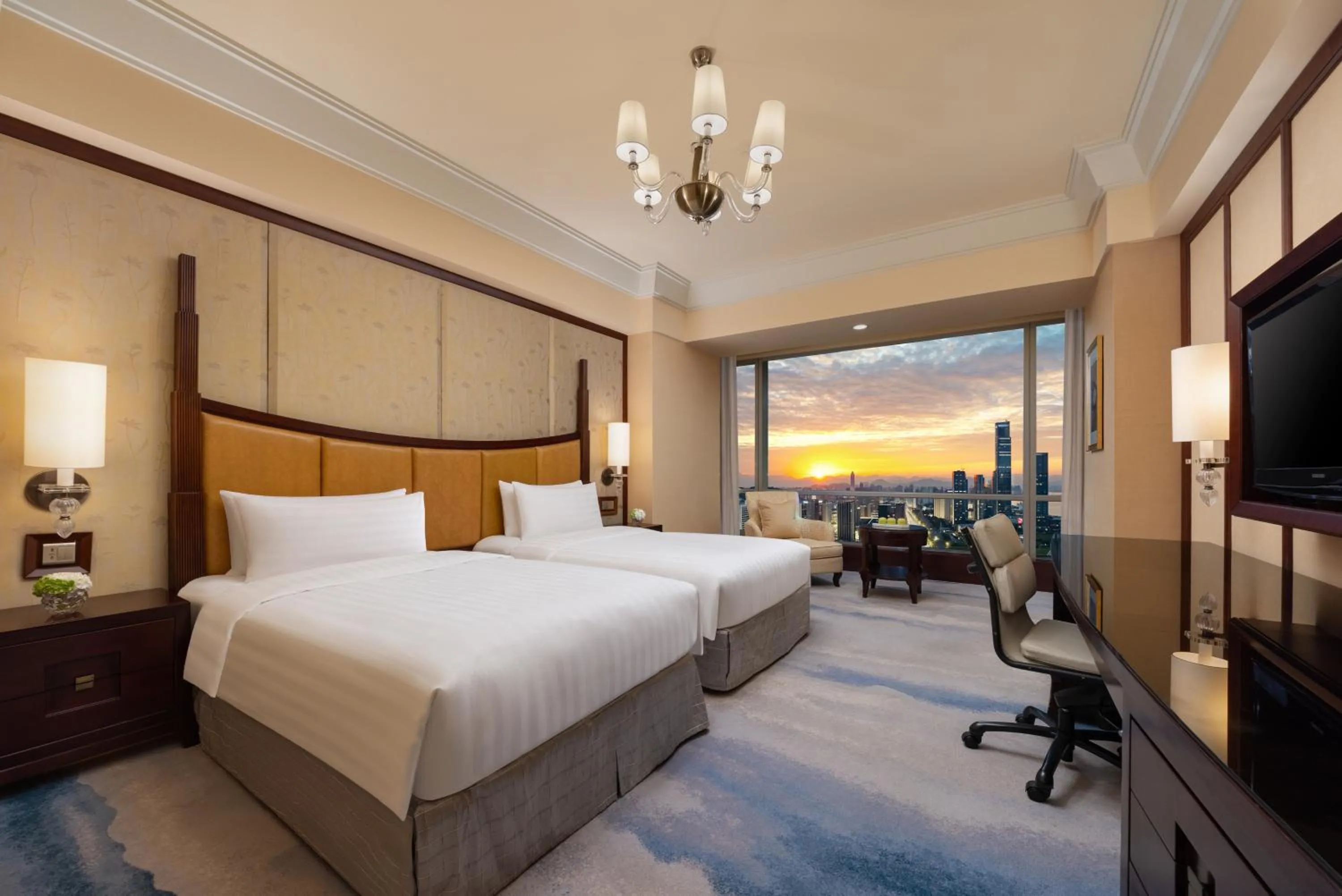 Property building, Bed in Shangri-La Wenzhou