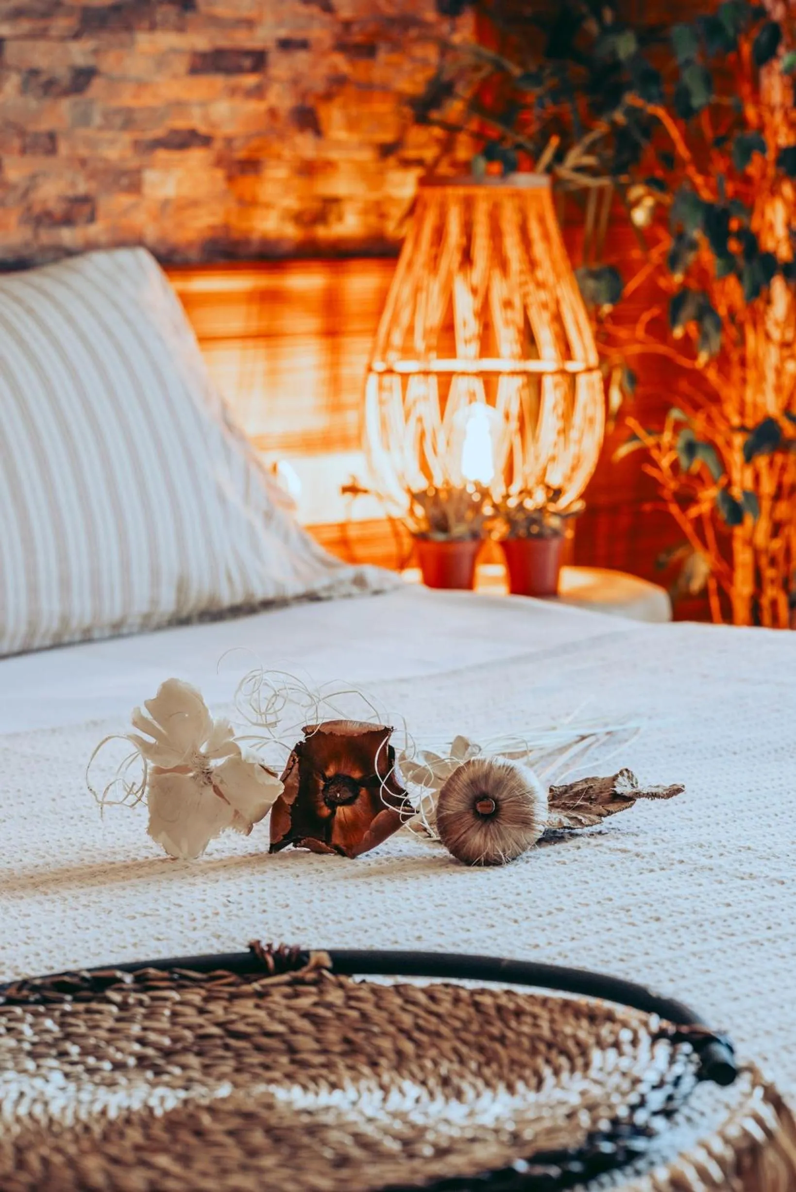 Bed in Mesken Inn Göcek Hotel