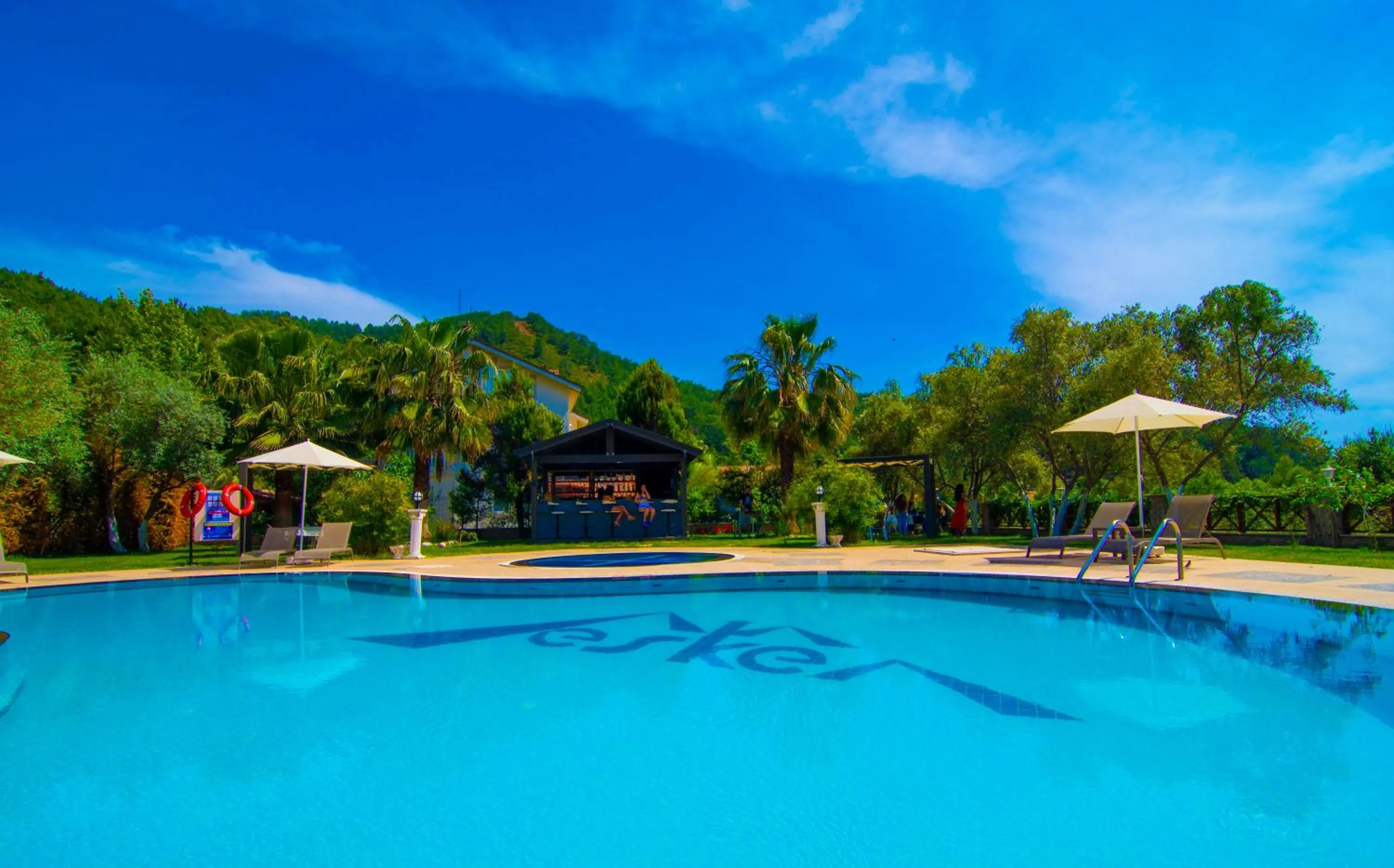 Pool view in Mesken Inn Göcek Hotel