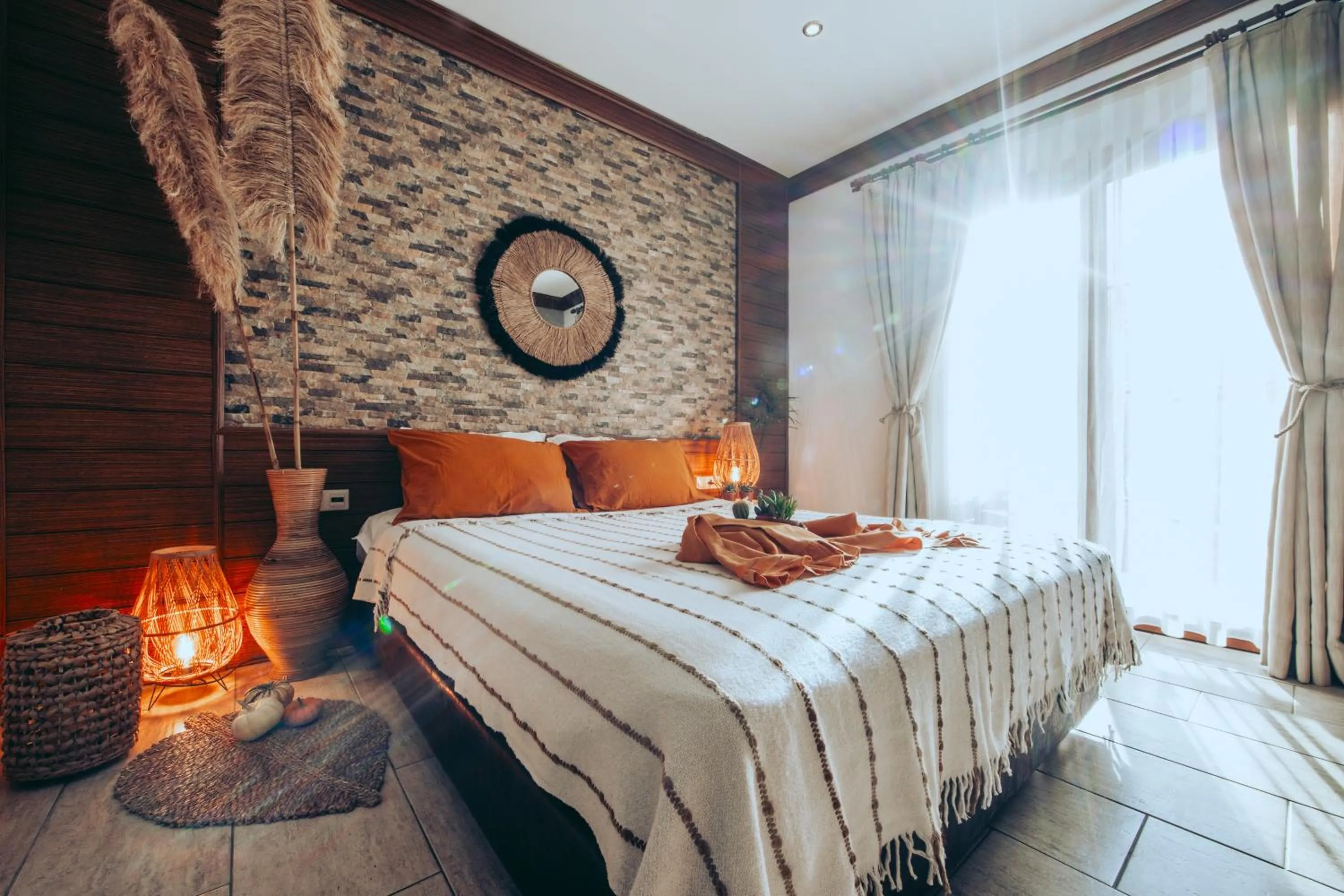 Bed in Mesken Inn Göcek Hotel
