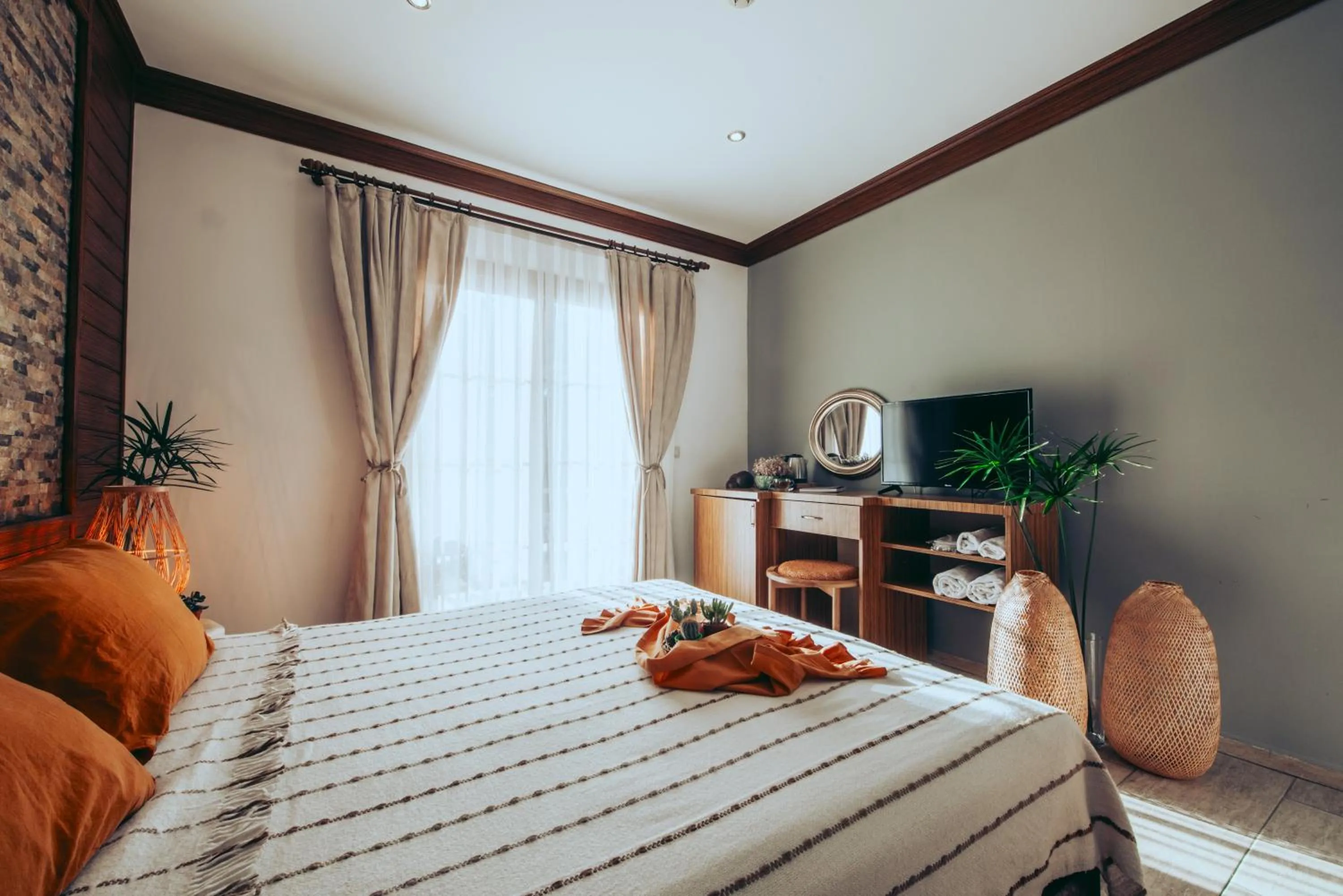 Bed in Mesken Inn Göcek Hotel