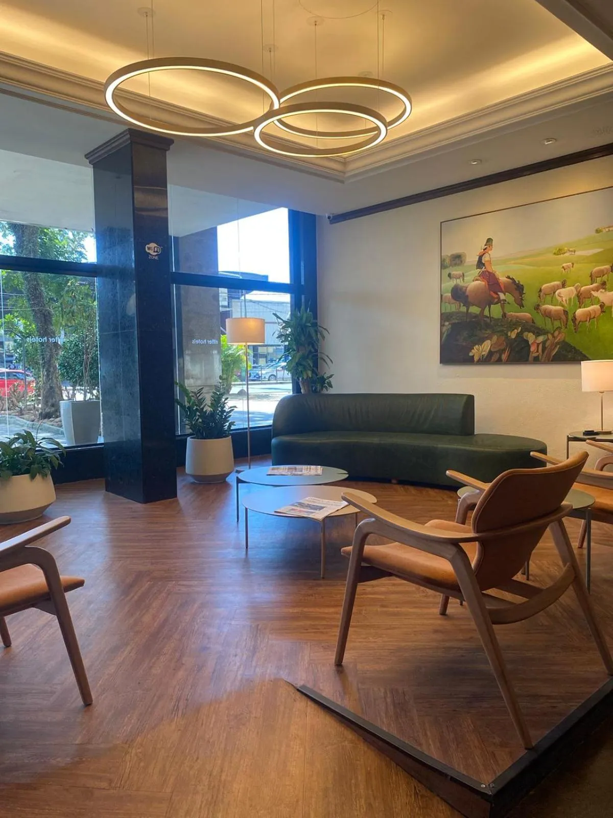 Communal lounge/ TV room in Ritter Hotéis