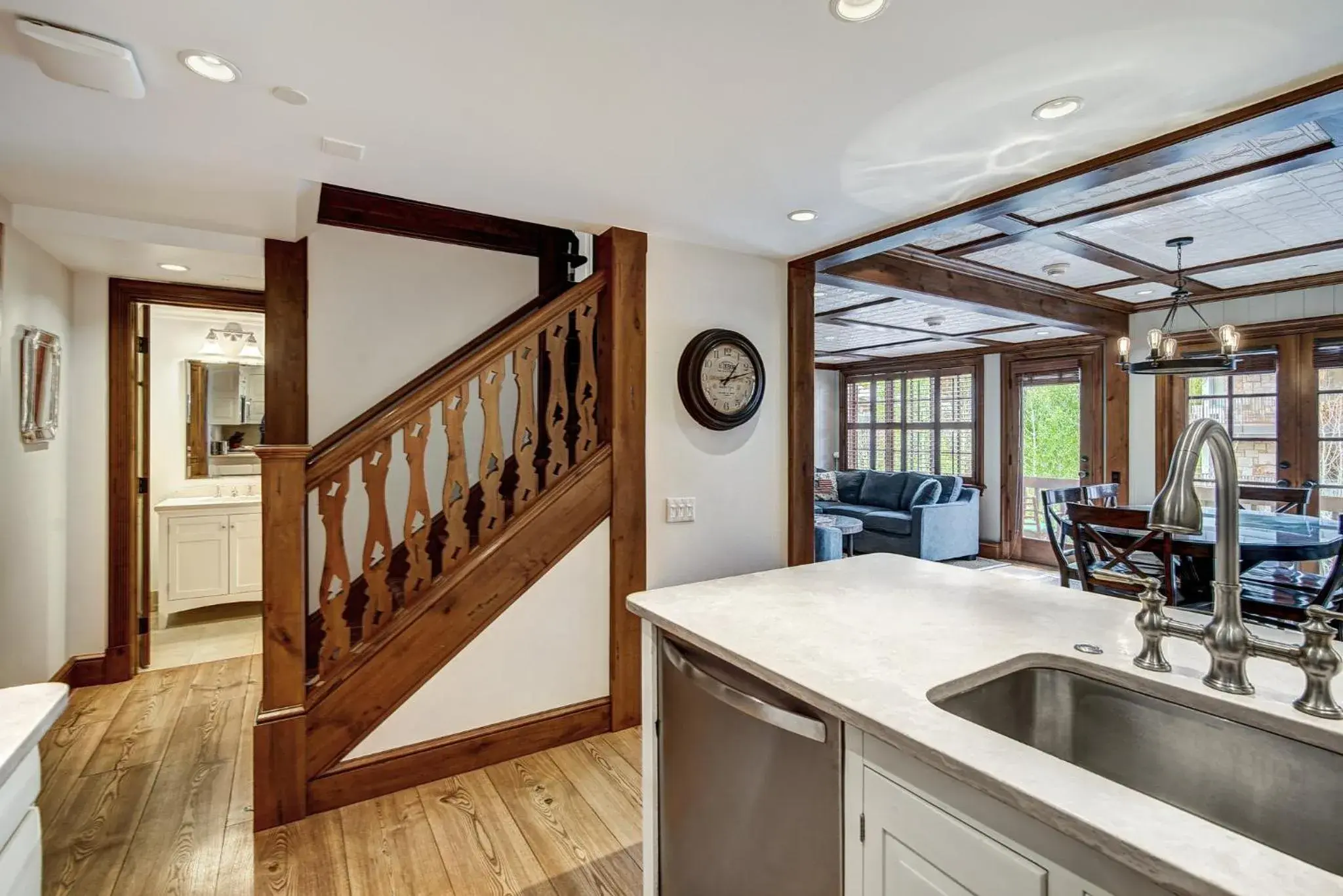 Communal kitchen in Lodge at Vail, A RockResort by Vail Resorts Communal kitchen in Lodge at Vail, A RockResort by Vail Resorts