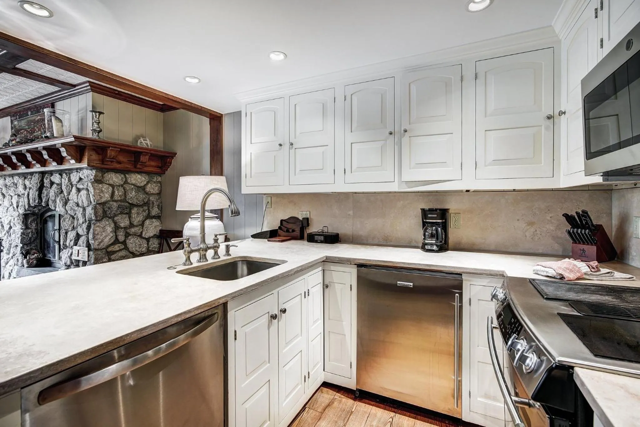 Communal kitchen in Lodge at Vail, A RockResort by Vail Resorts