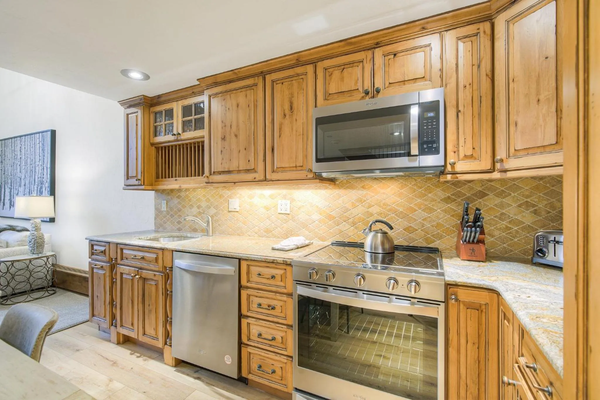 Communal kitchen in Lodge at Vail, A RockResort by Vail Resorts