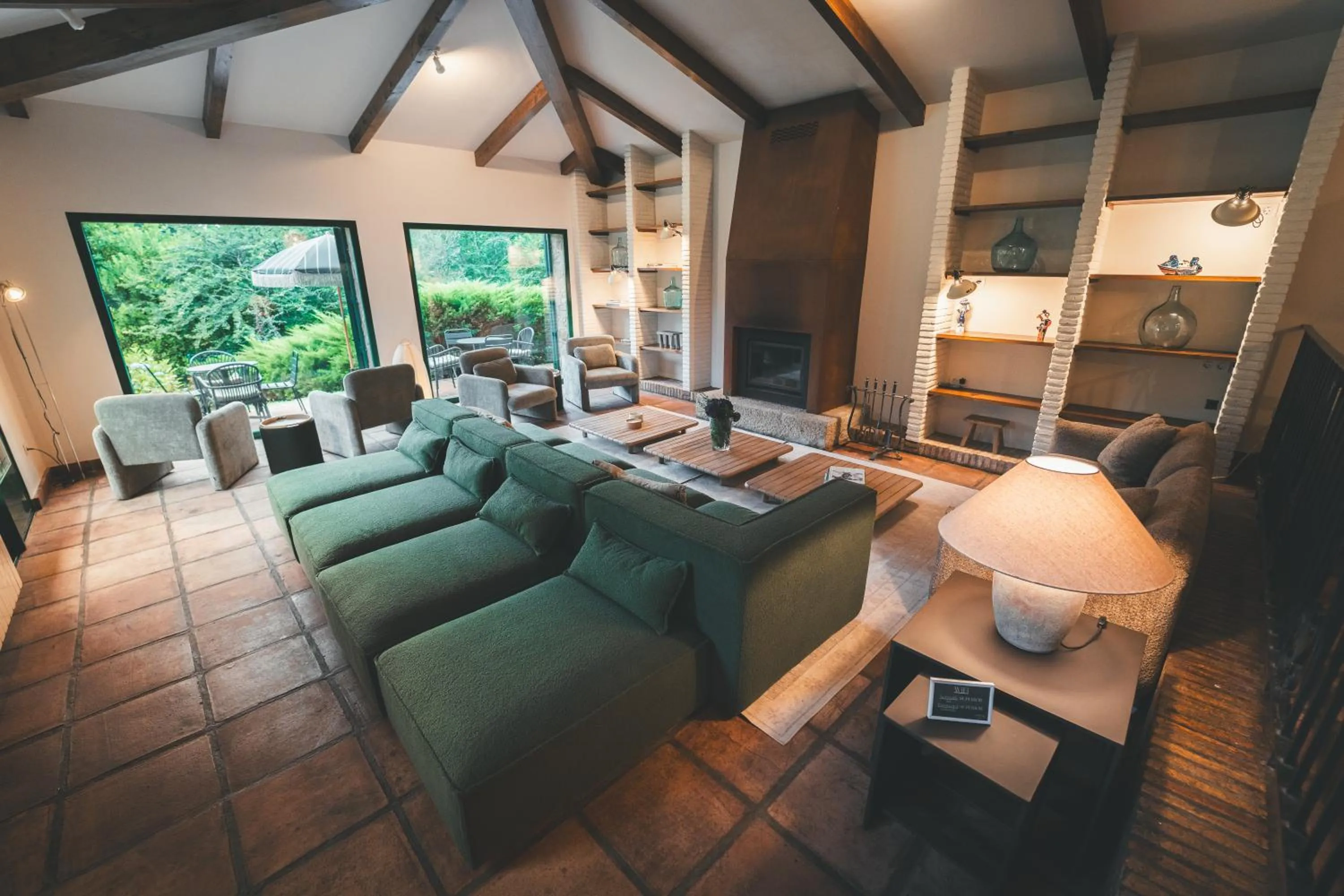 Seating area in HolaCamp Camino