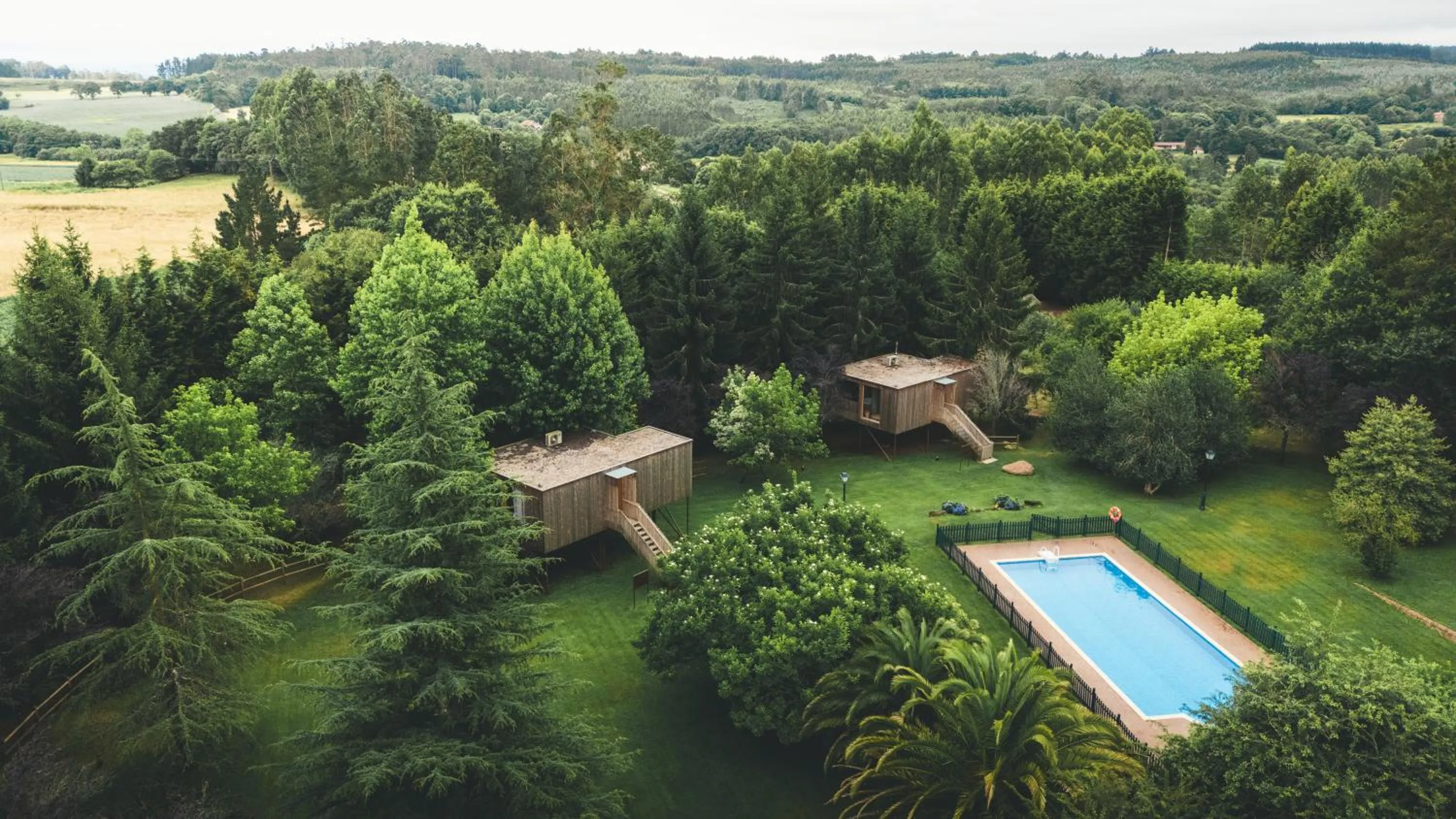 Bird's eye view in HolaCamp Camino