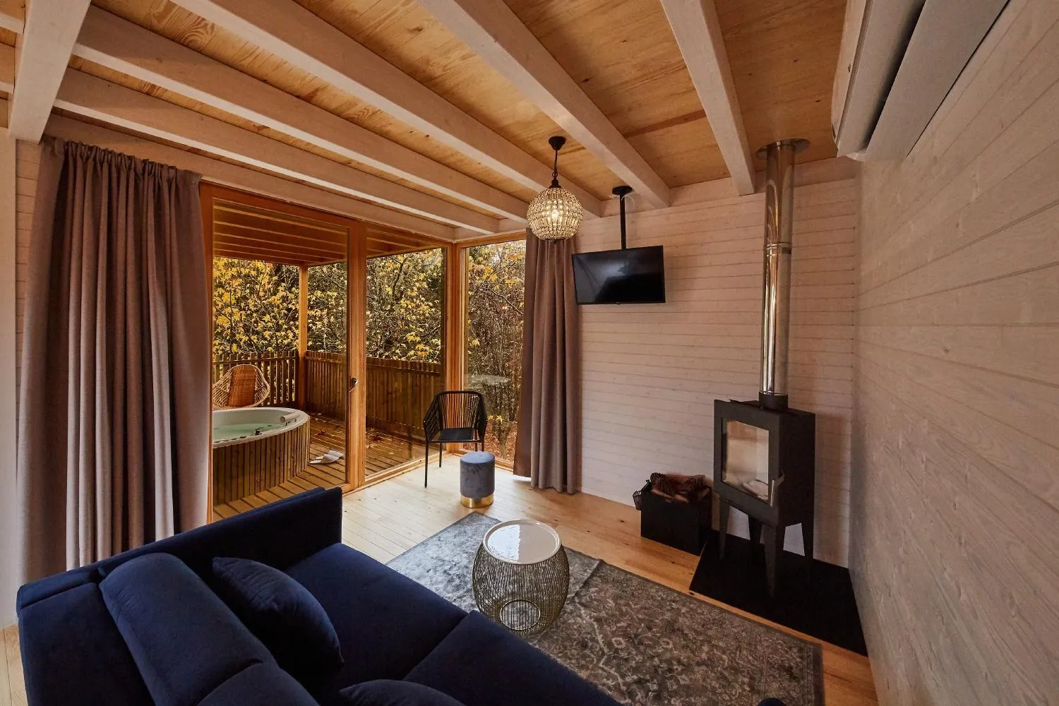 Seating area in HolaCamp Camino