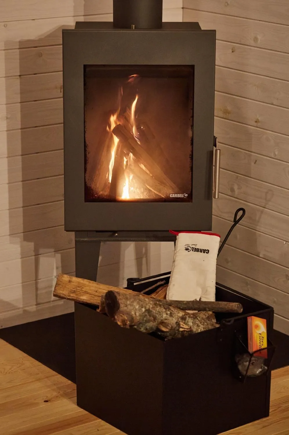 fireplace in HolaCamp Camino