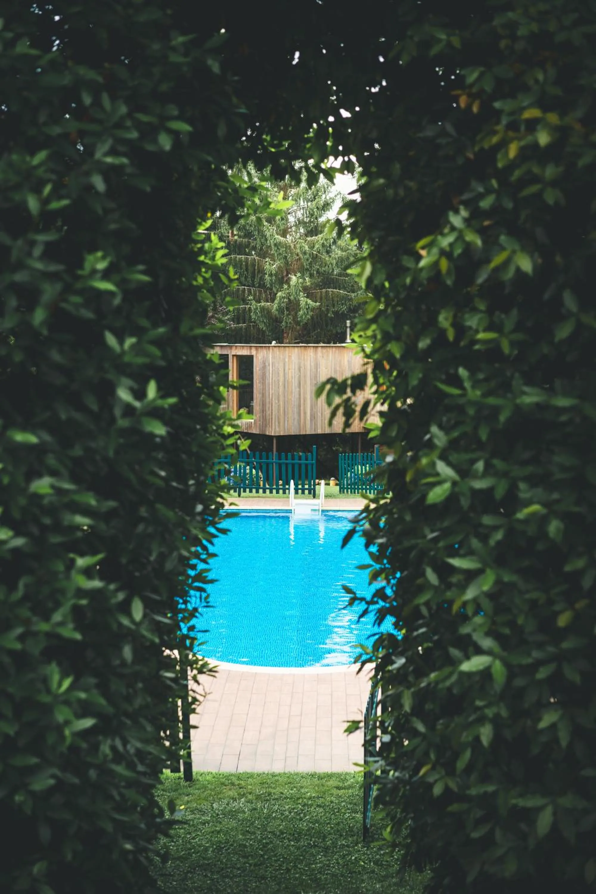 Pool view in HolaCamp Camino