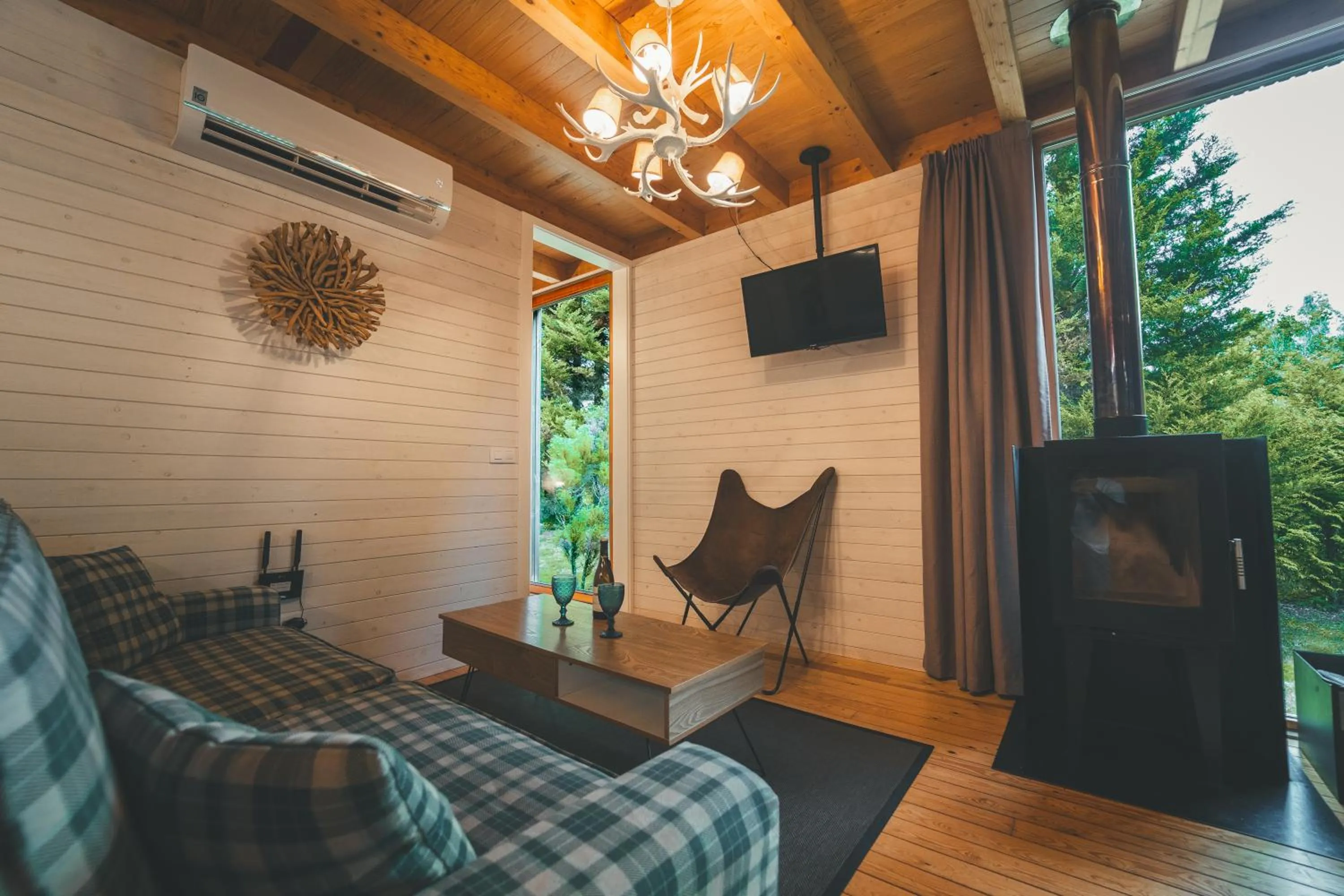 Living room in HolaCamp Camino