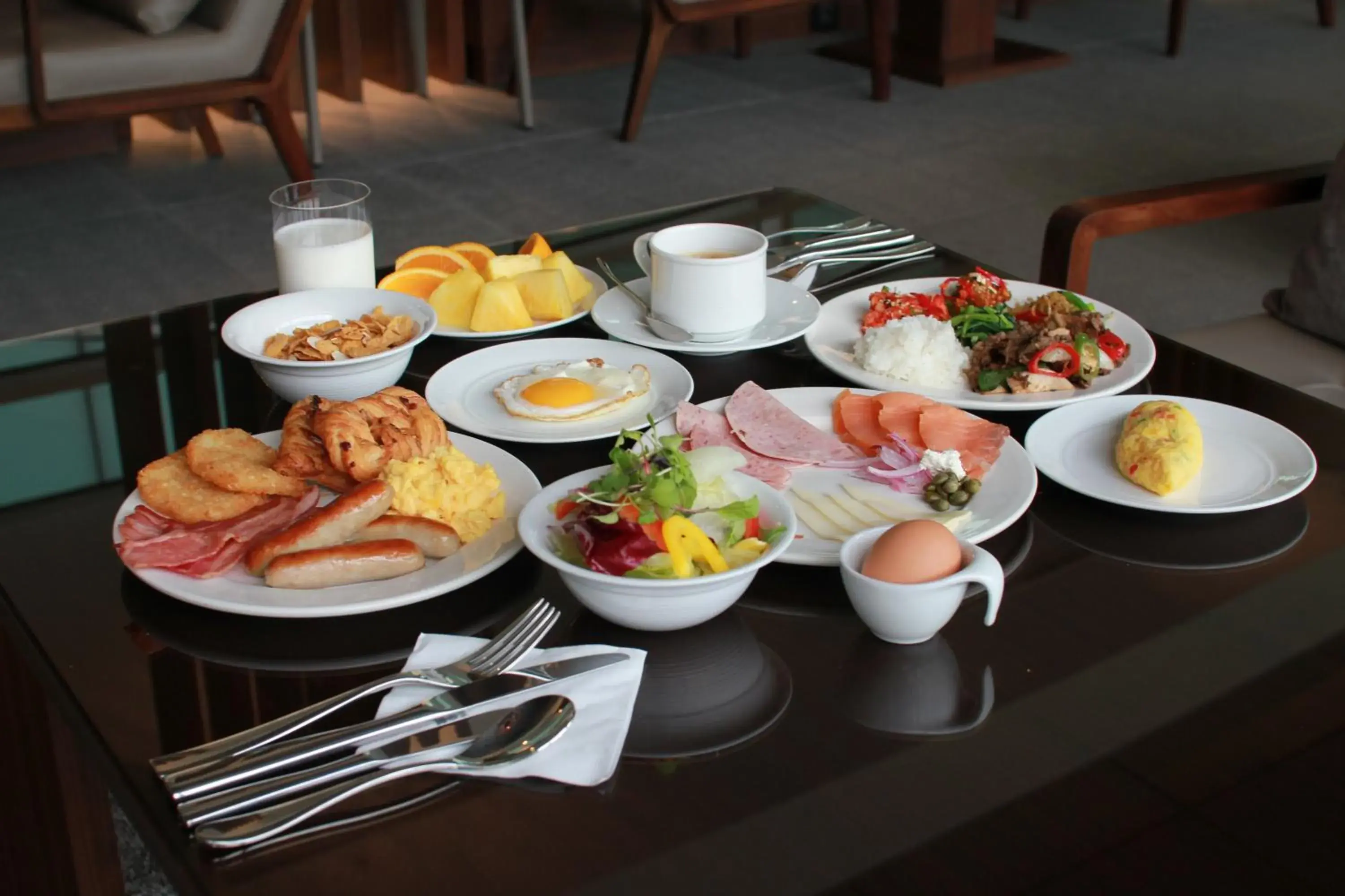 Buffet breakfast in Midas Hotel & Resort Buffet breakfast in Midas Hotel & Resort