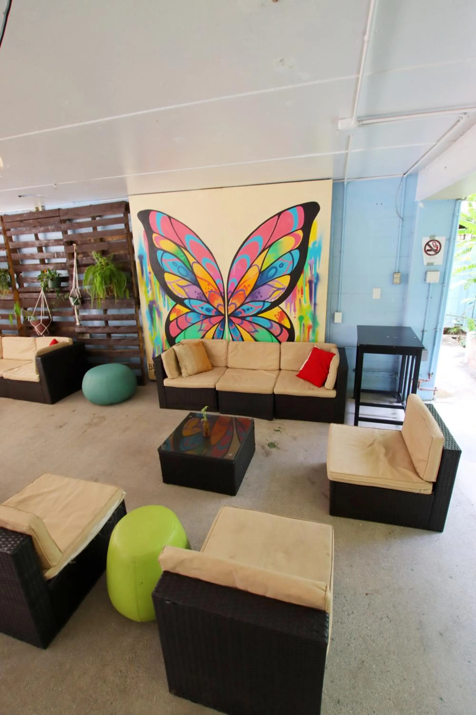 furniture in Waikiki Beachside Hostel