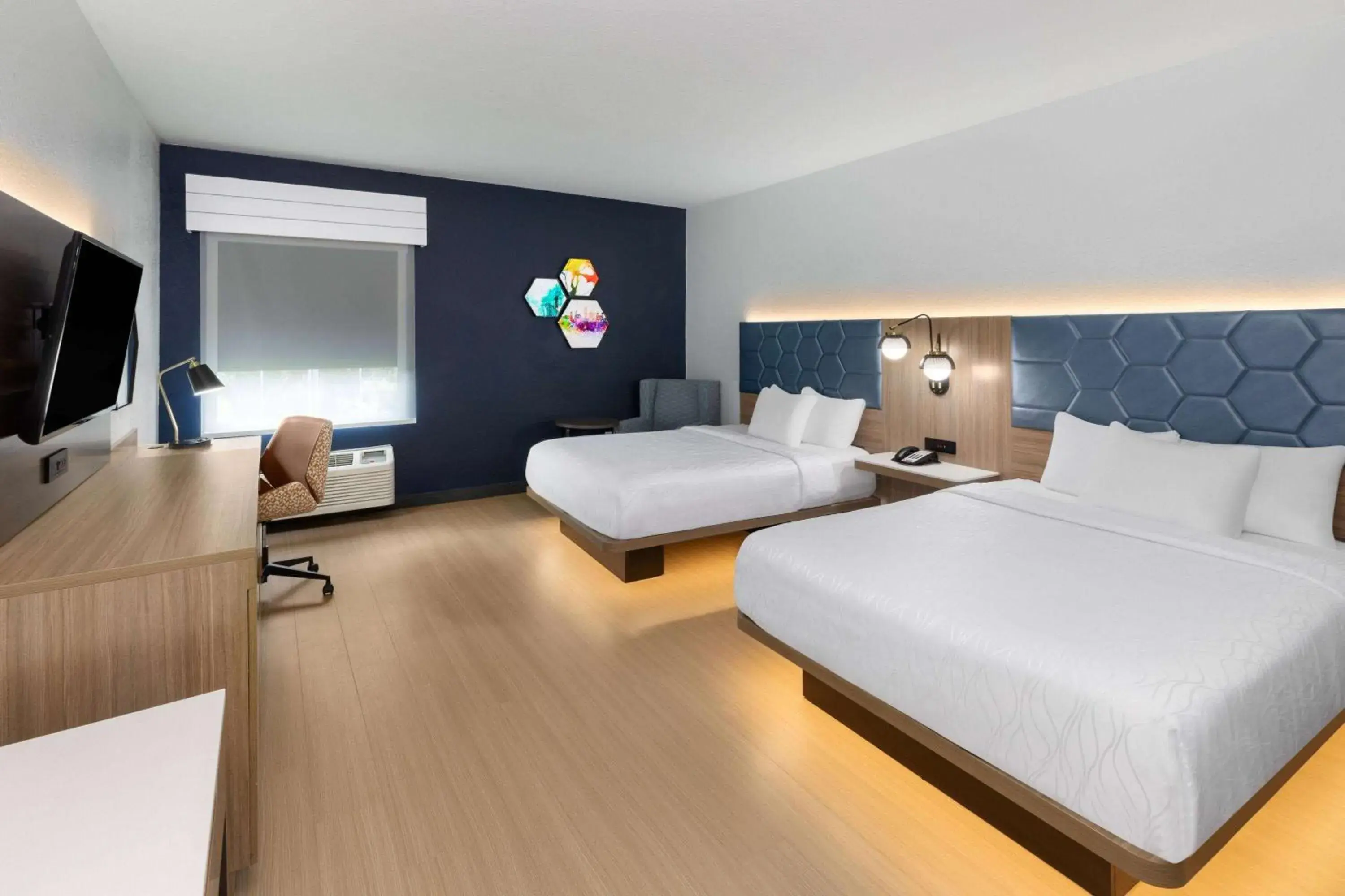 Queen Room with Two Queen Beds and Roll-In Shower - Mobility/Hearing Accessible - Non-Smoking in La Quinta by Wyndham San Antonio Northwest Queen Room with Two Queen Beds and Roll-In Shower - Mobility/Hearing Accessible - Non-Smoking in La Quinta by Wyndham San Antonio Northwest