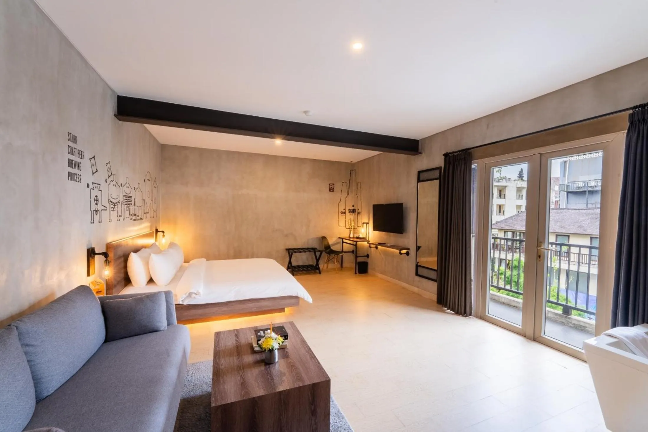 View (from property/room), Bed in Stark Boutique Hotel and Spa