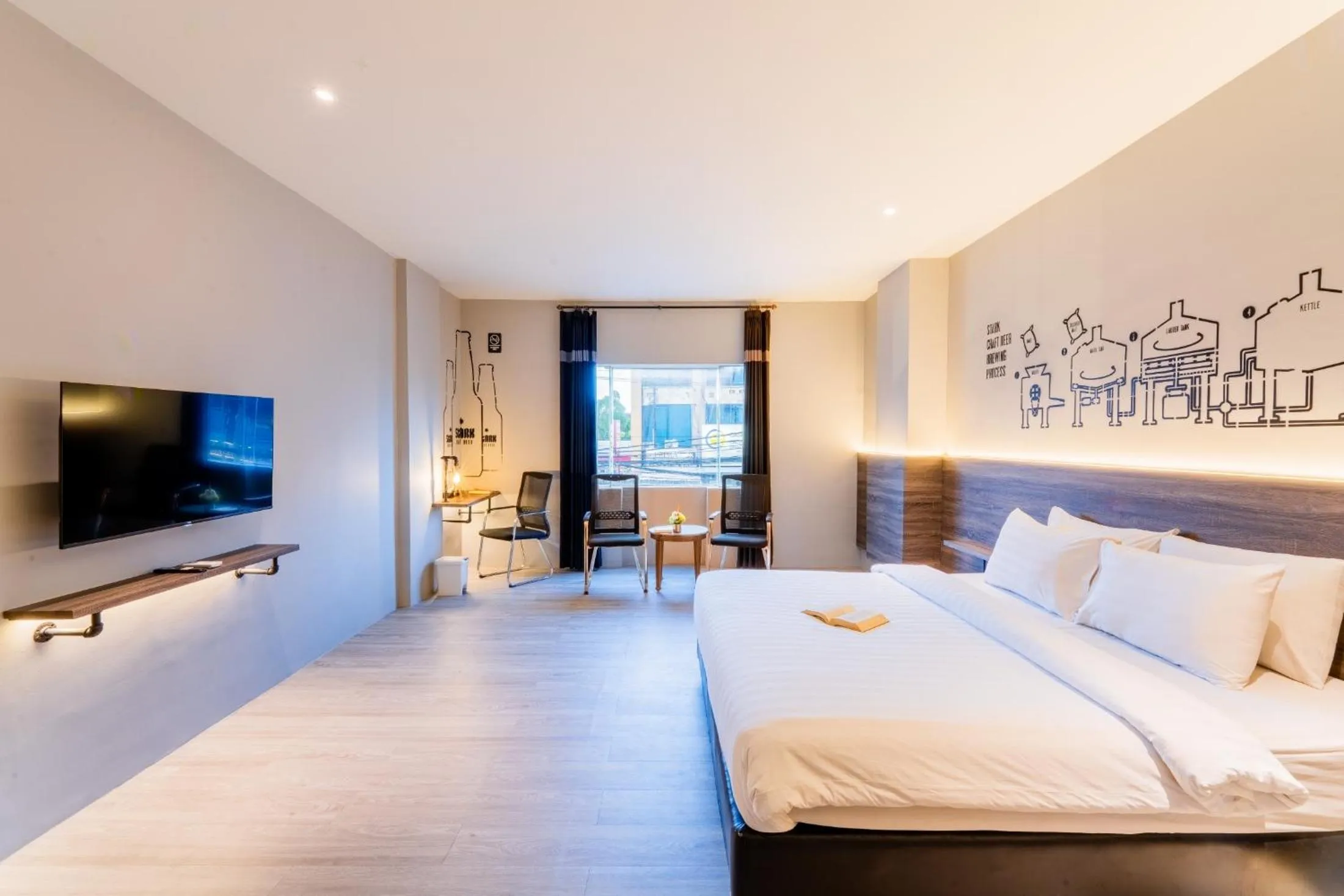 Bed in Stark Boutique Hotel and Spa