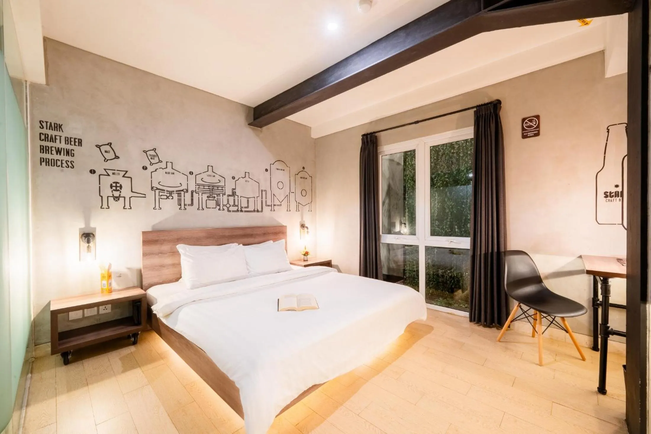 Bed in Stark Boutique Hotel and Spa