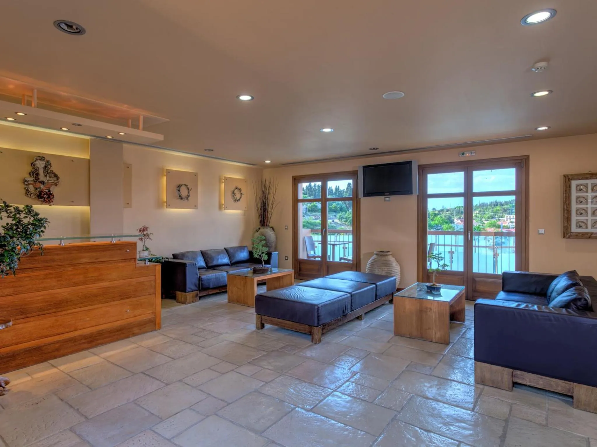 Lobby or reception in Fiscardo Bay Hotel