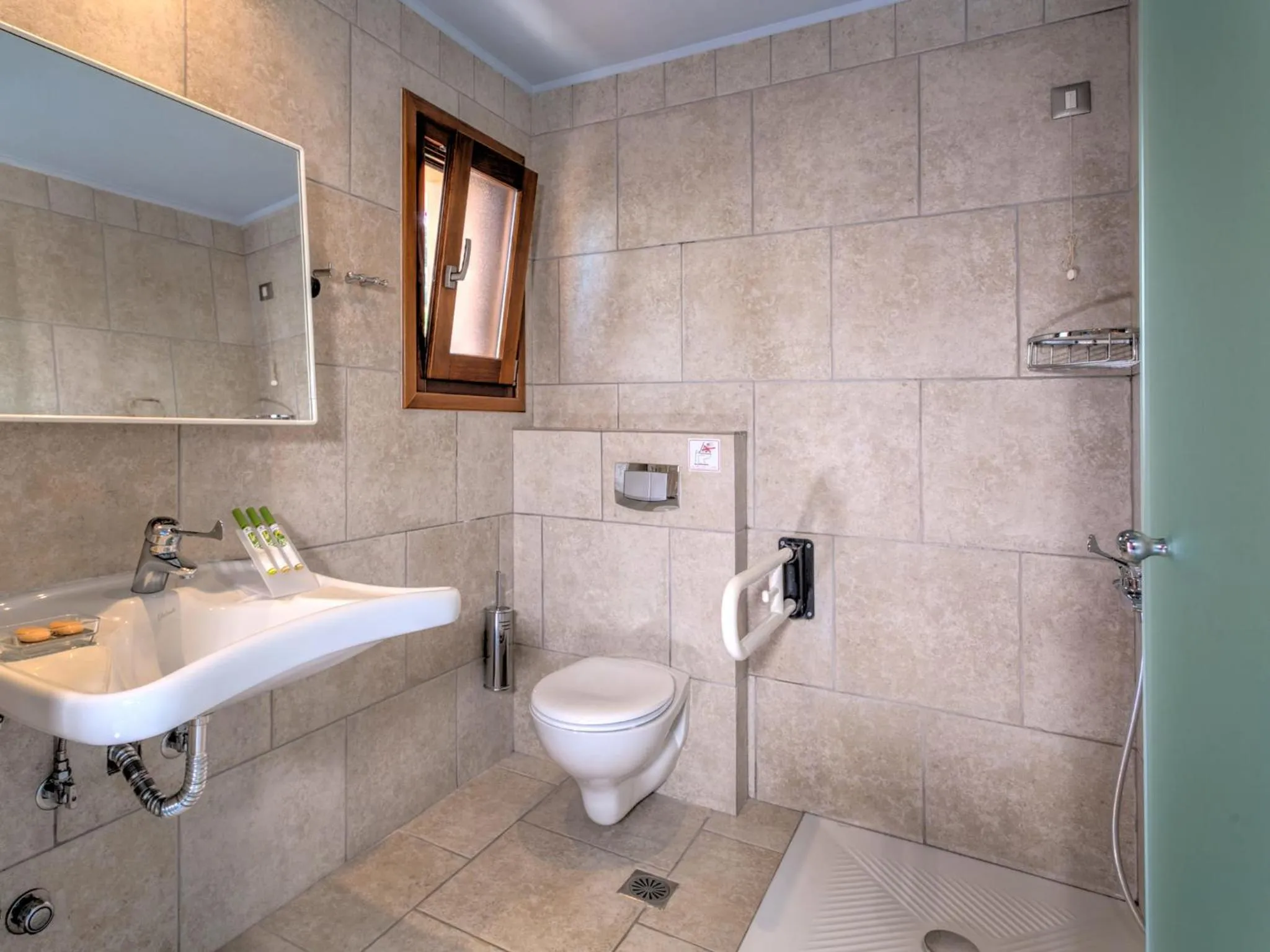 Bathroom in Fiscardo Bay Hotel