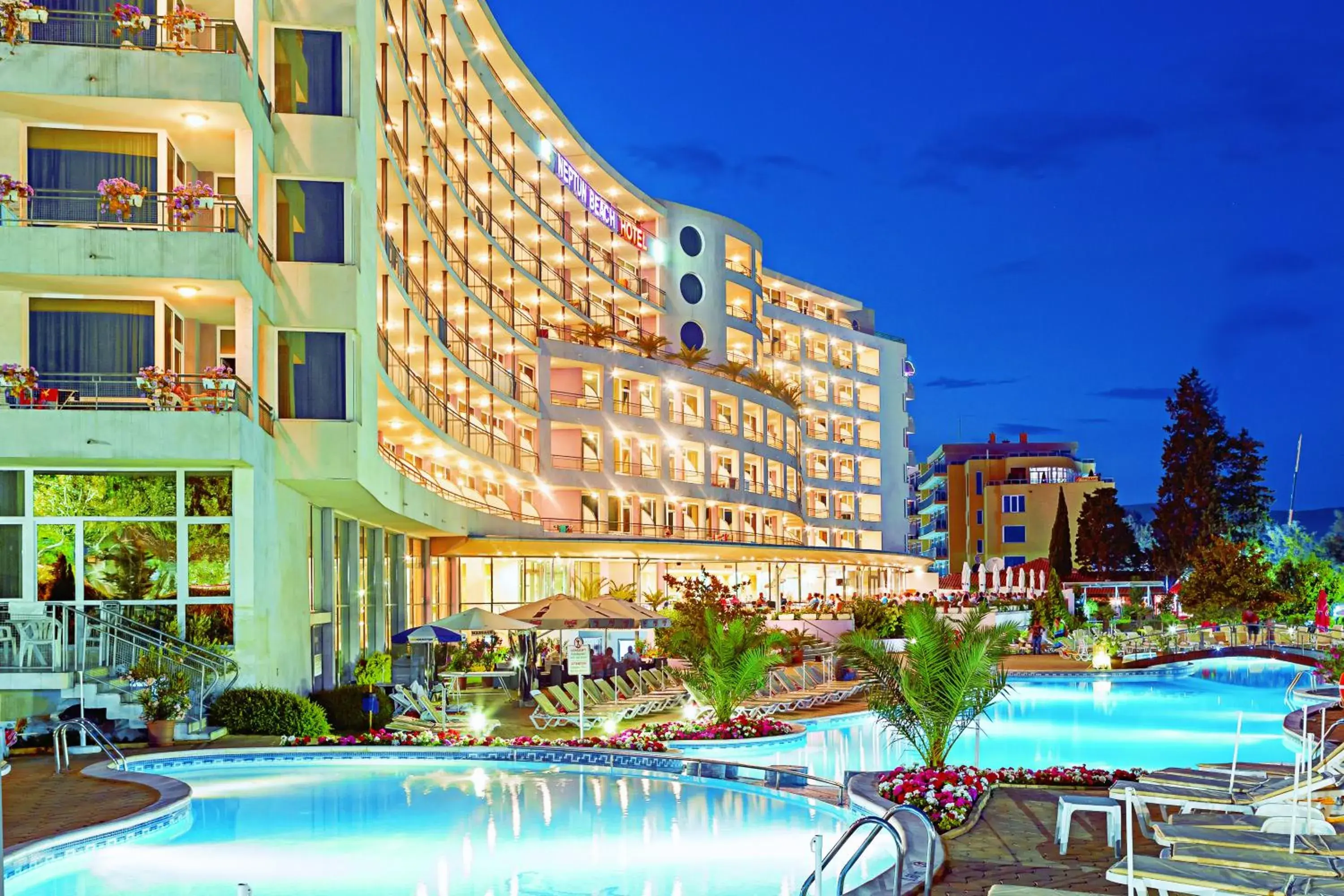 Property building in Hotel Neptun Beach Property building in Hotel Neptun Beach