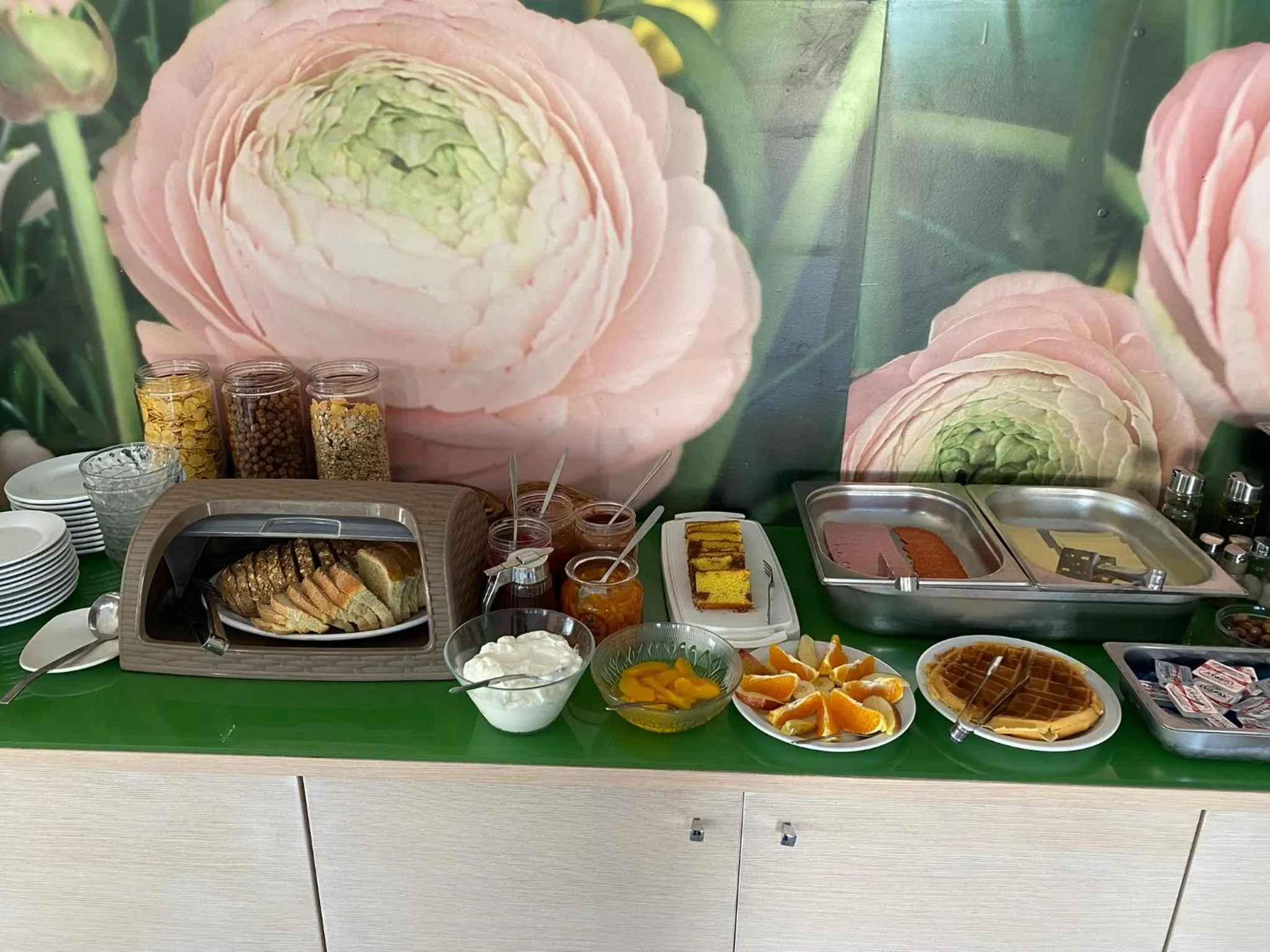 Buffet breakfast in Anatoli Beach Hotel