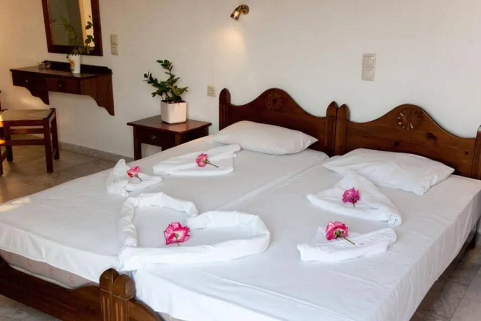 Bed in Anatoli Beach Hotel