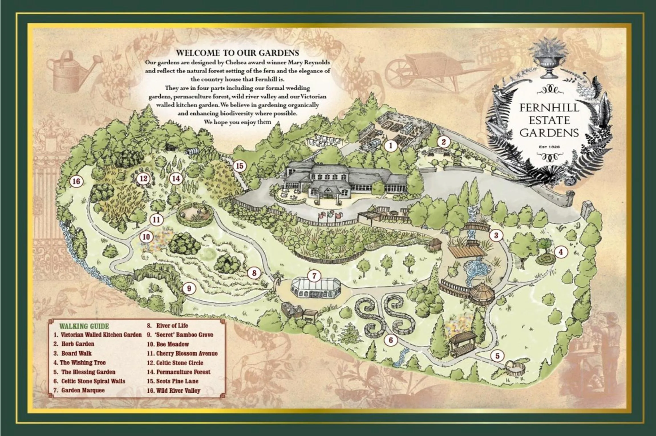 Garden in Fernhill House Hotel & Gardens