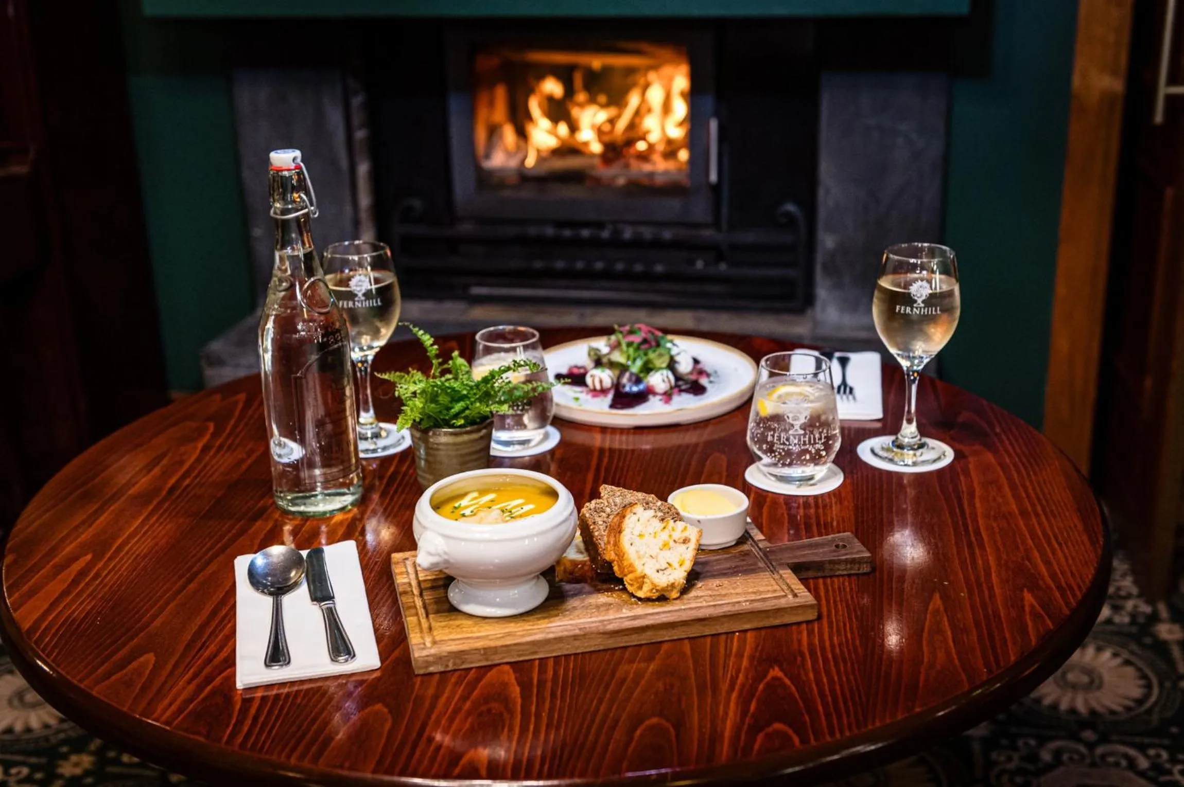 Lunch in Fernhill House Hotel & Gardens