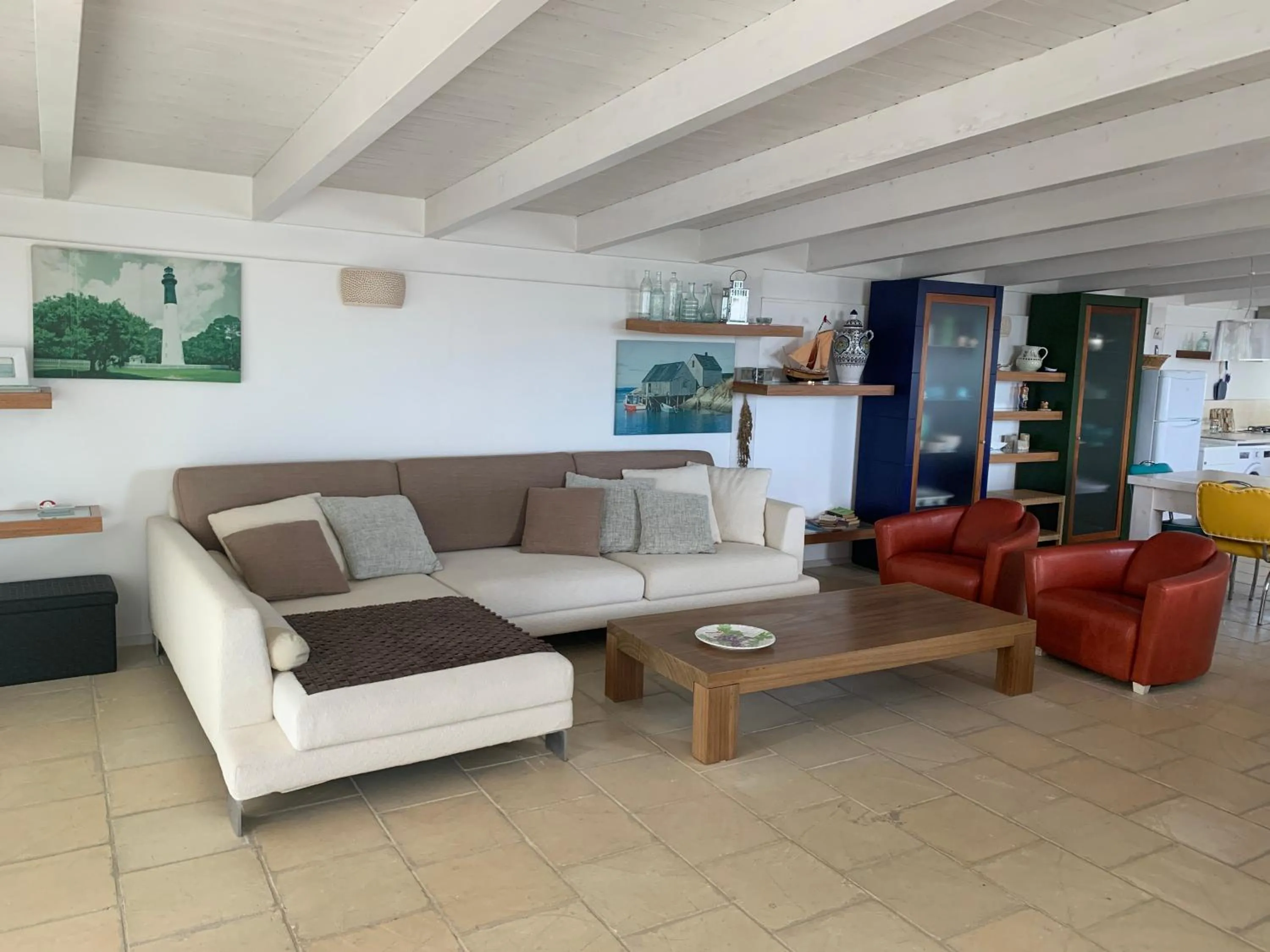 Living room in Mansarda sul Mare