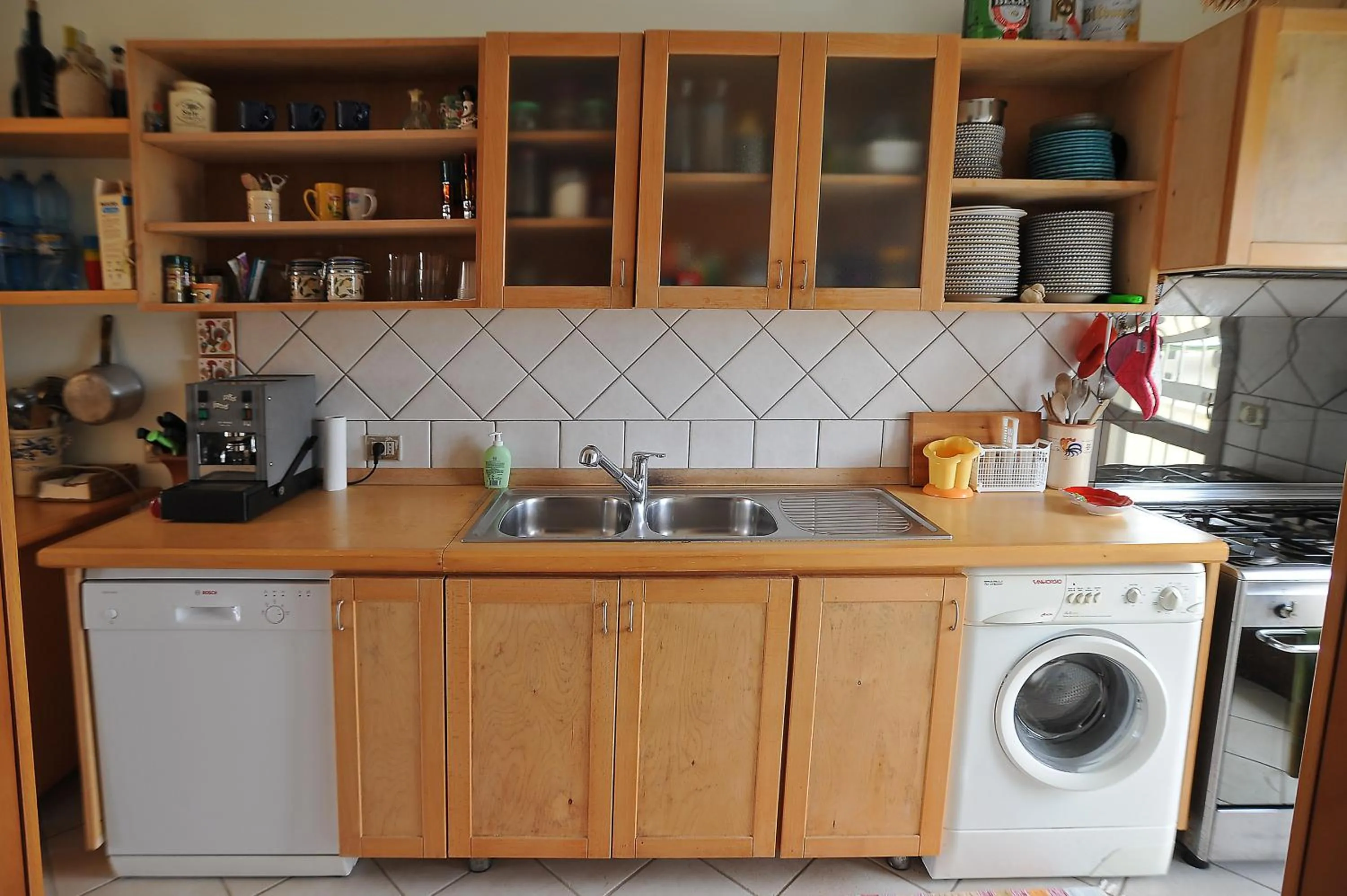 Kitchen or kitchenette in Mansarda sul Mare