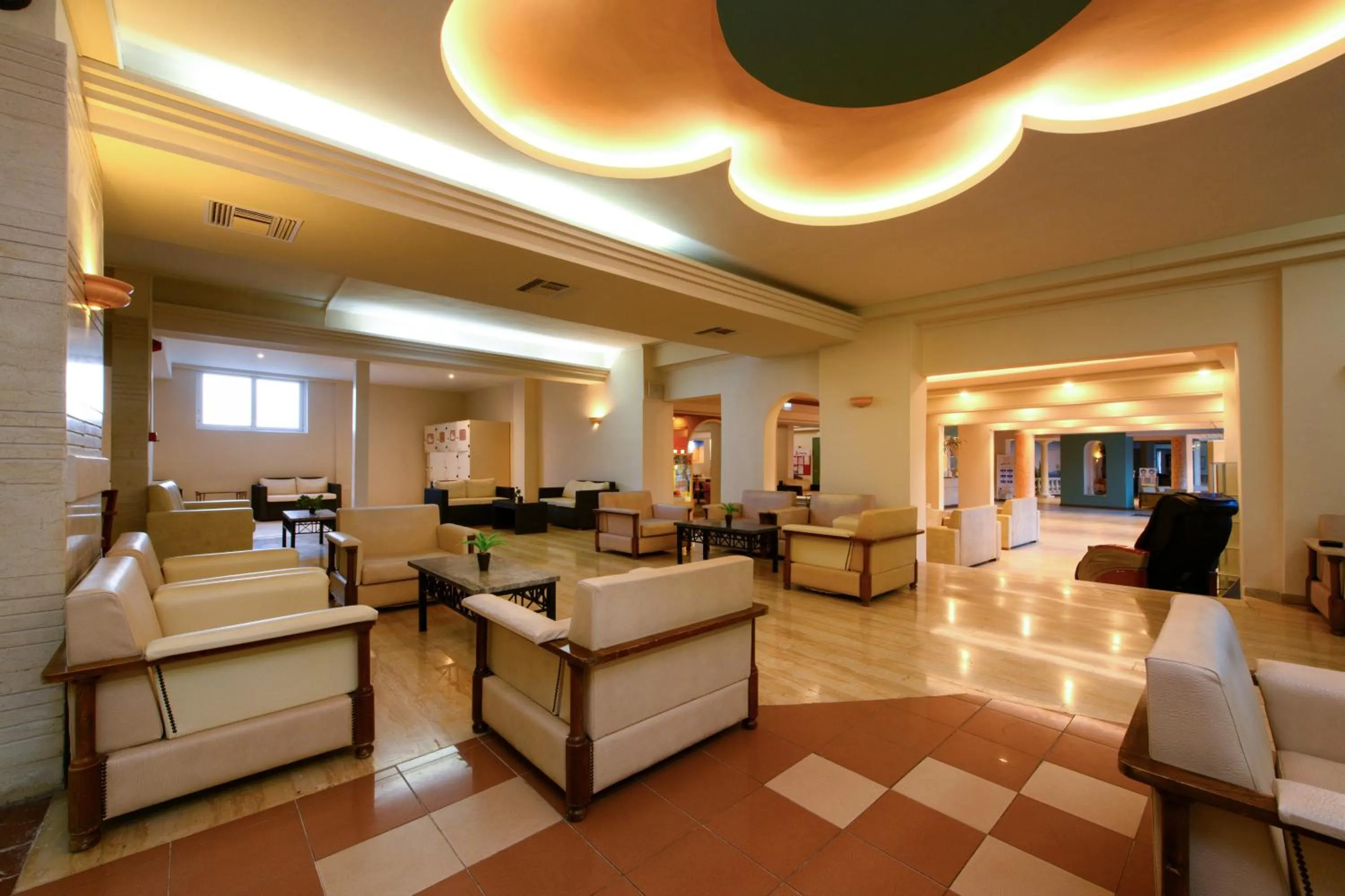 Lobby or reception in Potamaki Beach Hotel