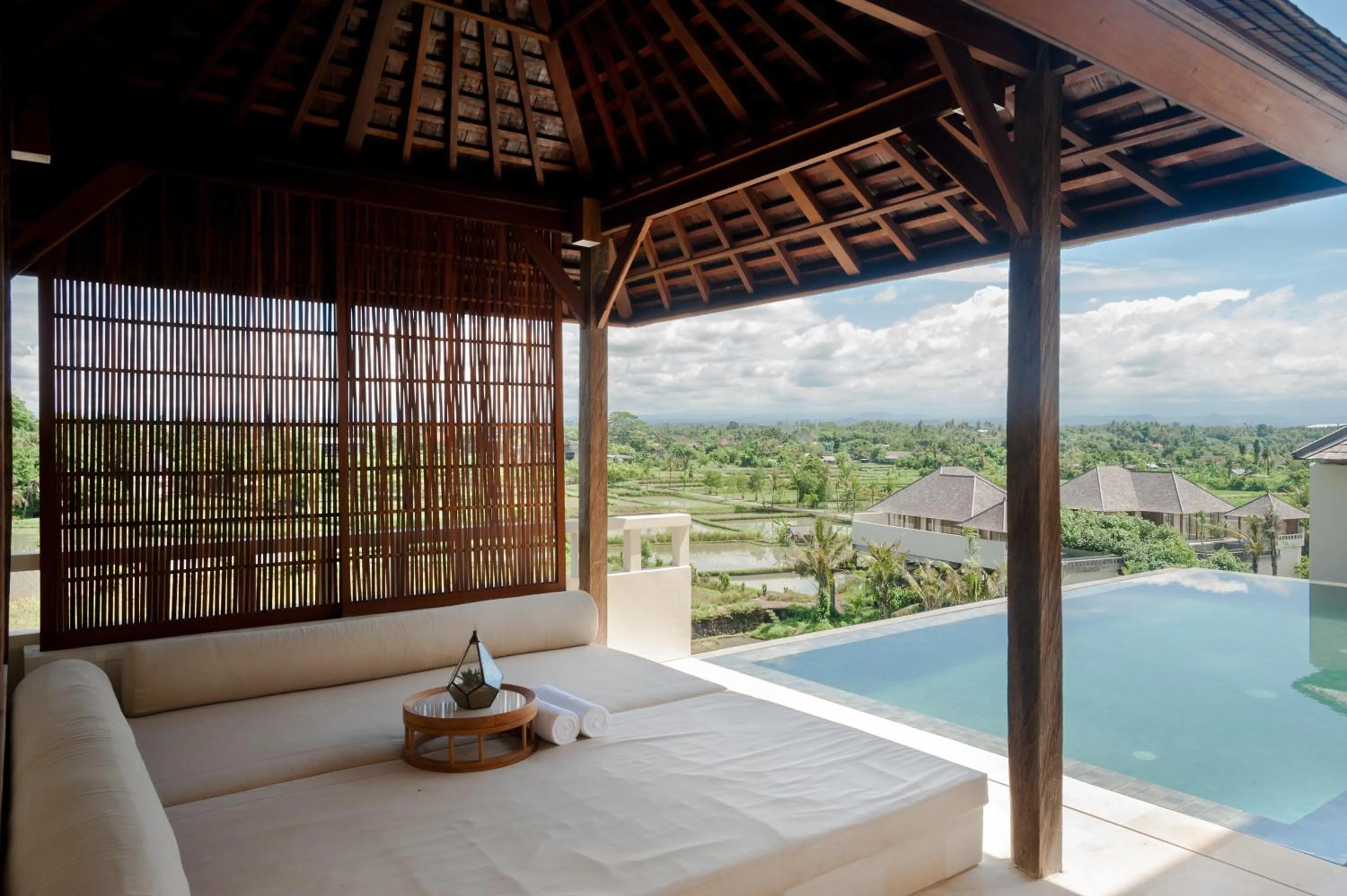 Seating area in Komaneka at Keramas Beach