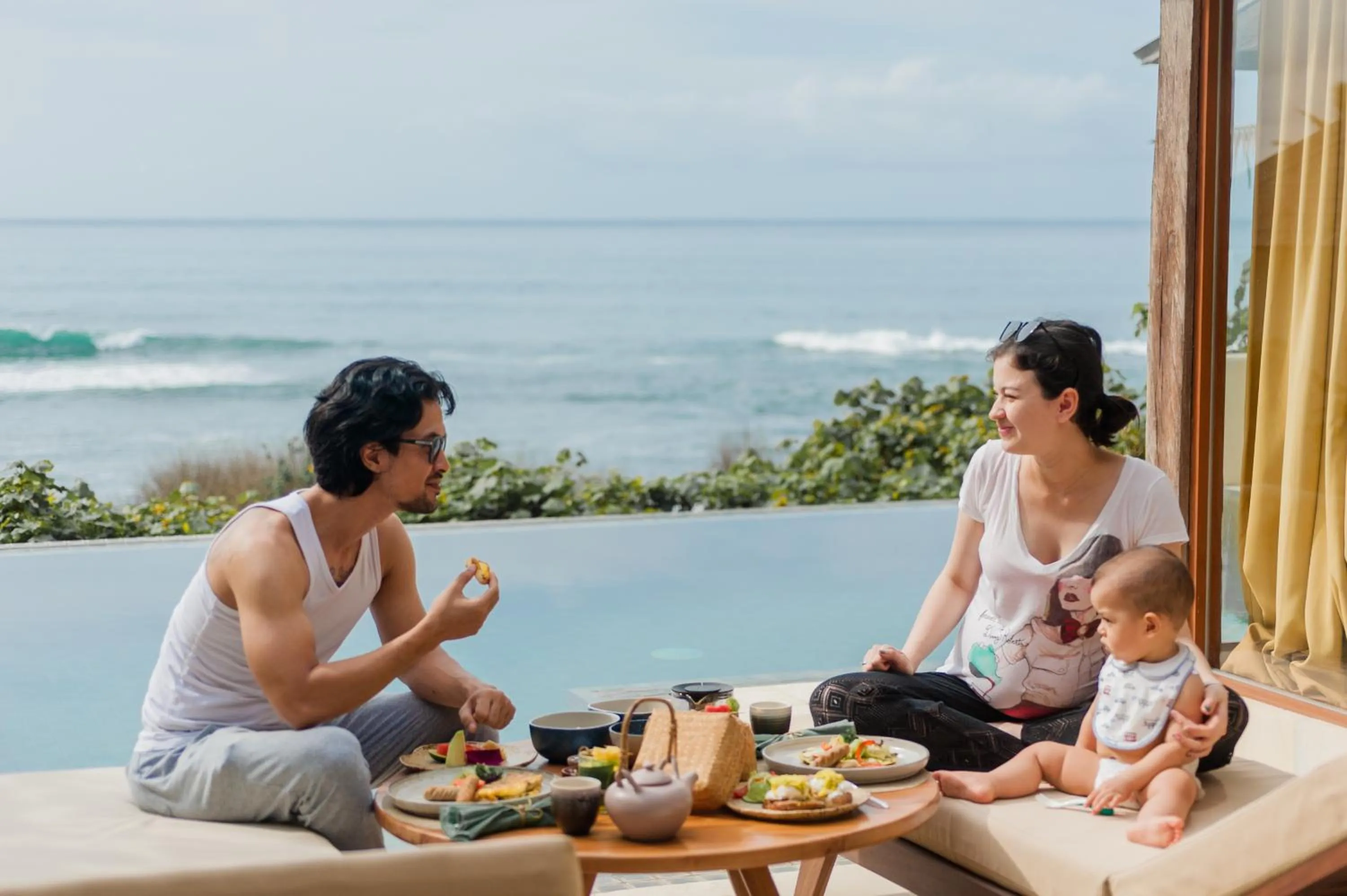 Patio in Komaneka at Keramas Beach