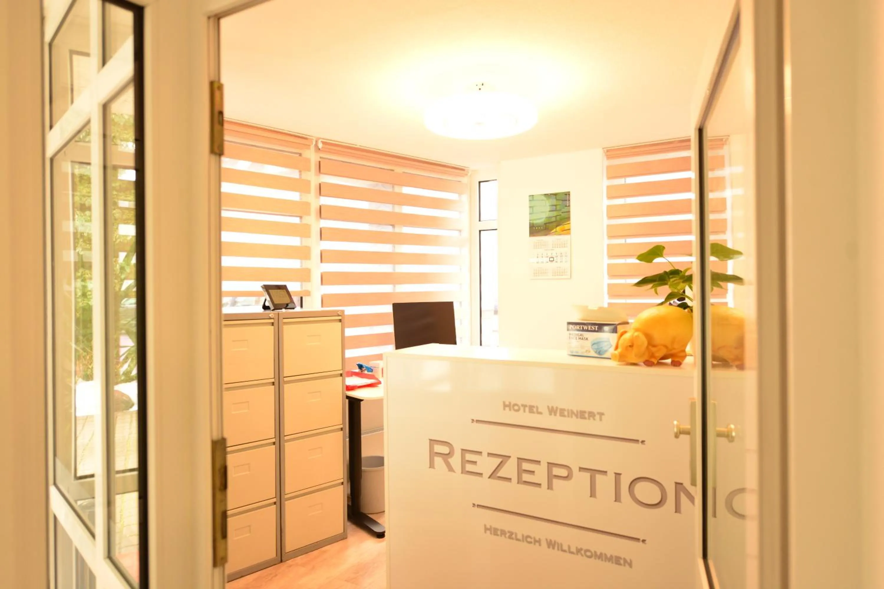 Lobby or reception in Hotel Weinert