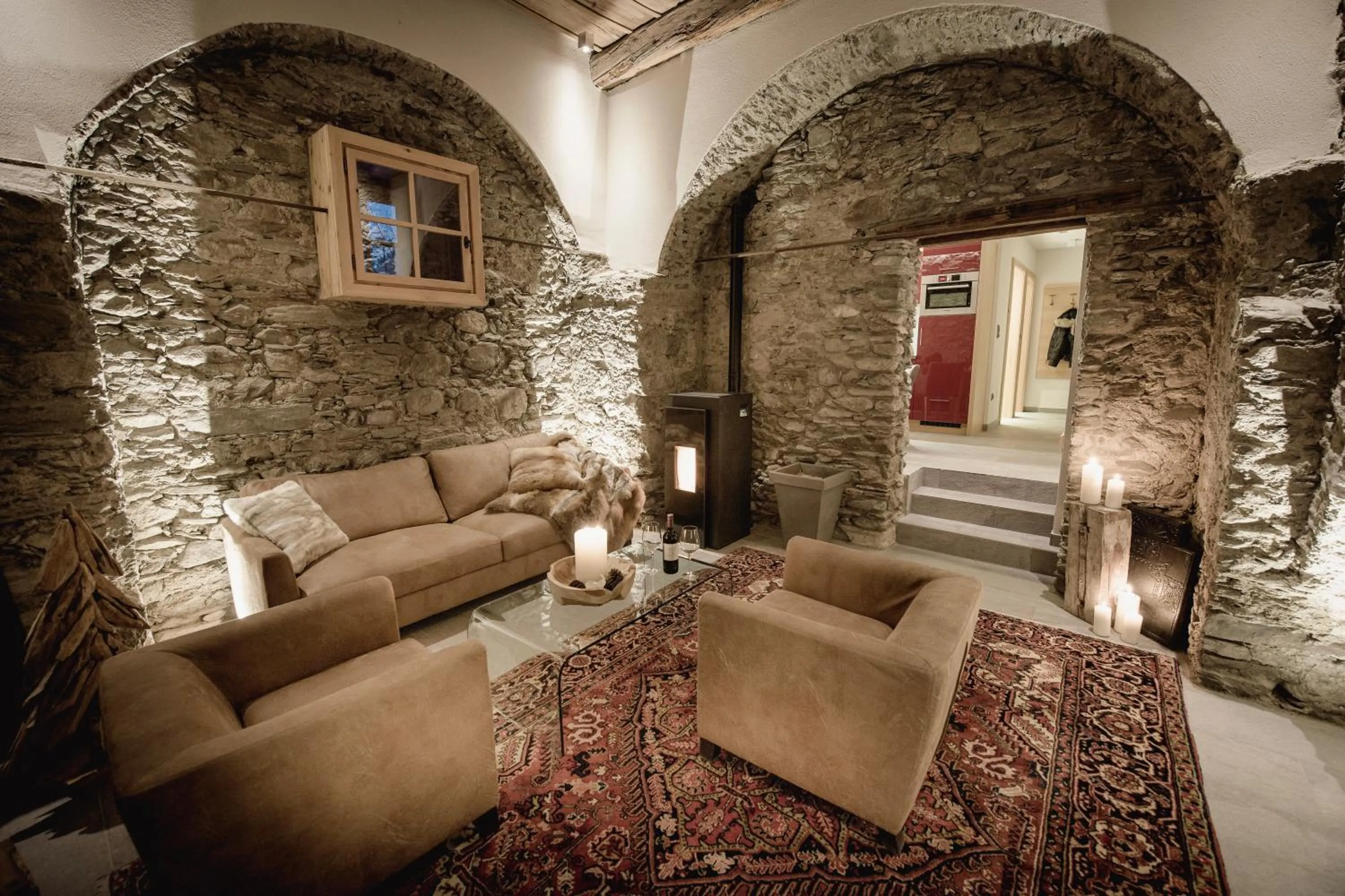 Living room in Hotel Norica - Thermenhotels Gastein mit dem Bademantel direkt in die Therme