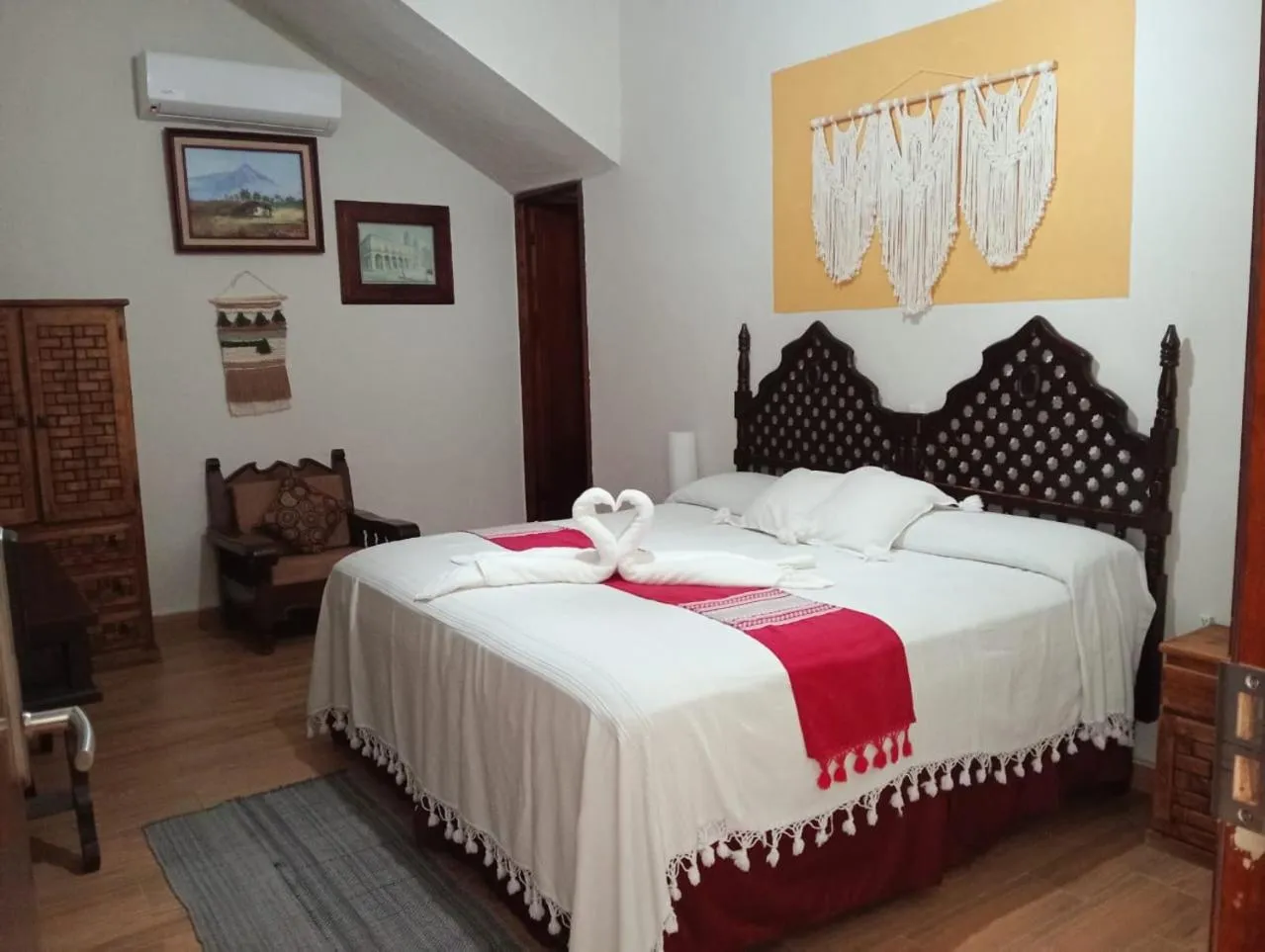 Bed in Grann Posada Xilitla