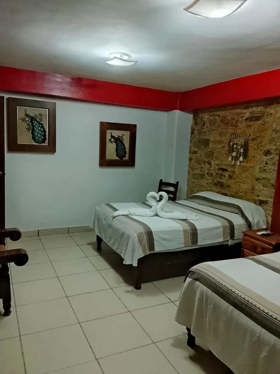 Decorative detail, Bed in Grann Posada Xilitla