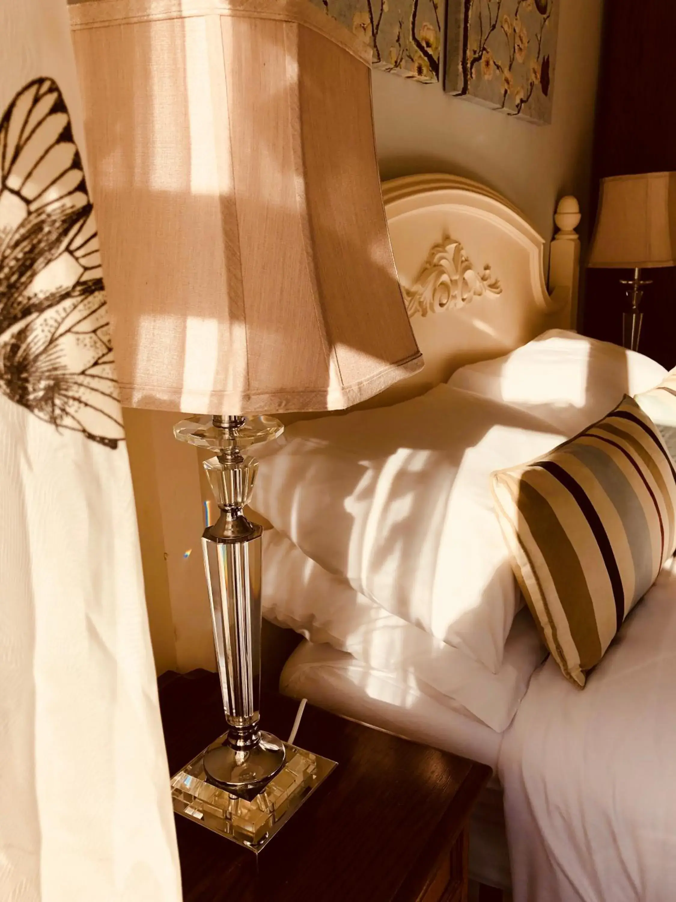 Decorative detail, Bed in Shibden Mill Inn Decorative detail, Bed in Shibden Mill Inn