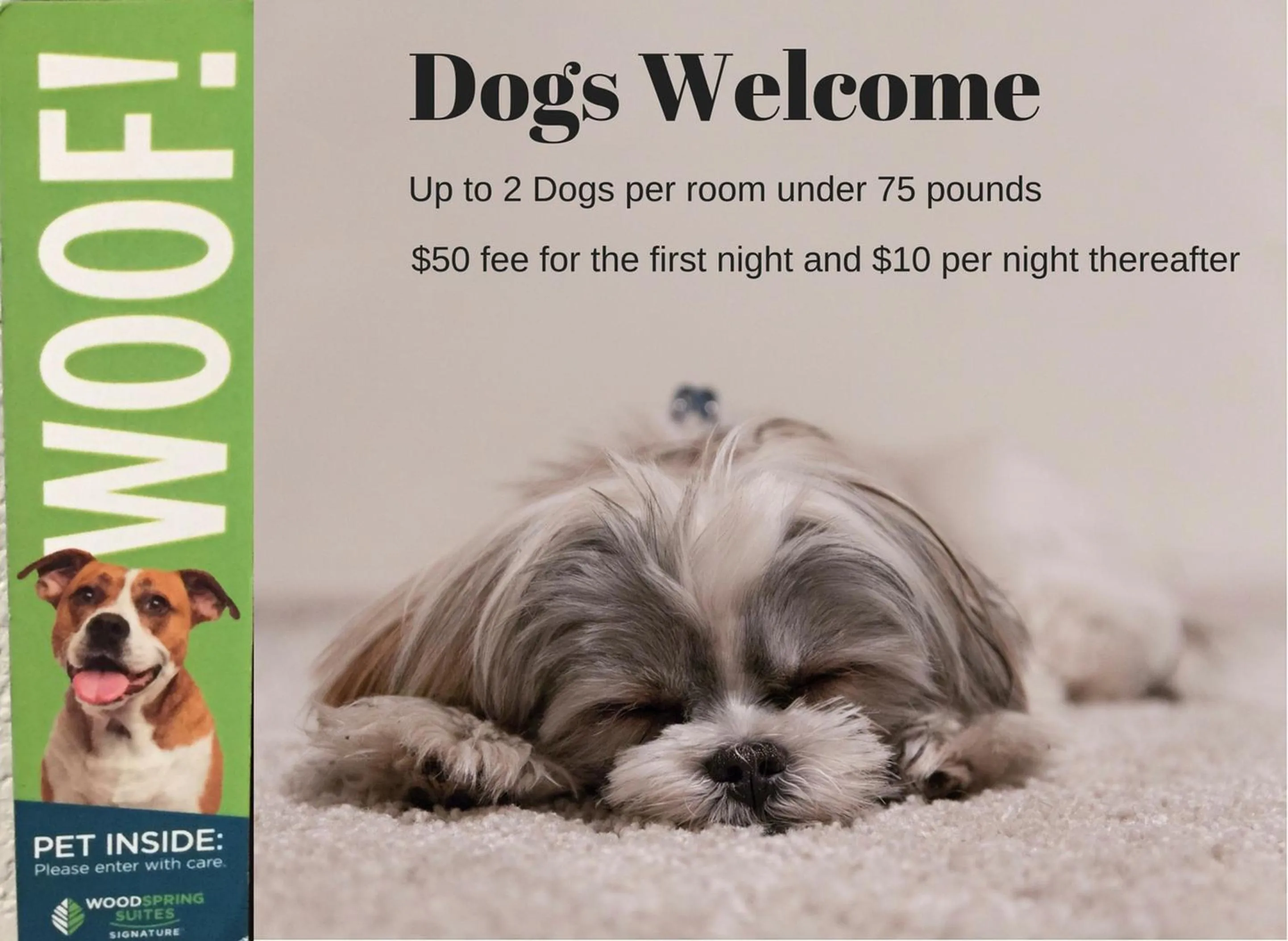 Pets in WoodSpring Suites Plano - North Dallas