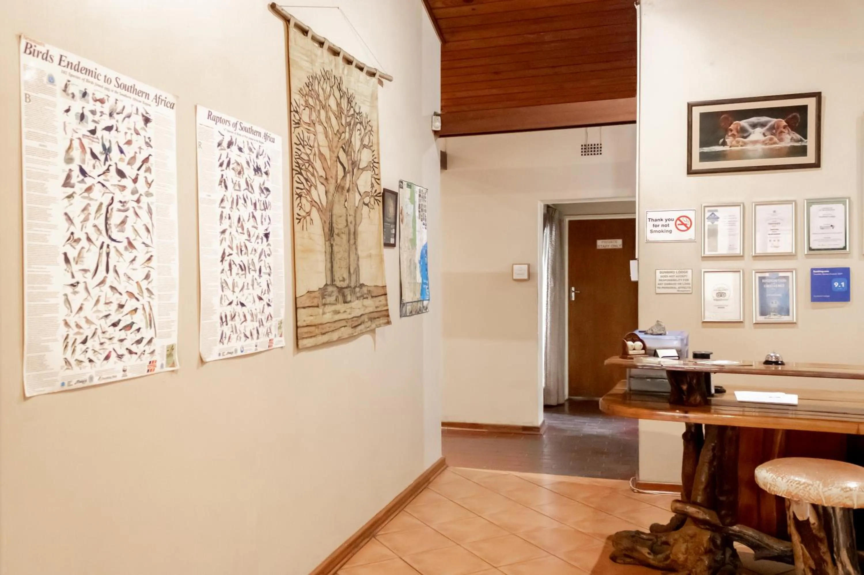 Lobby or reception in Sunbird Lodge