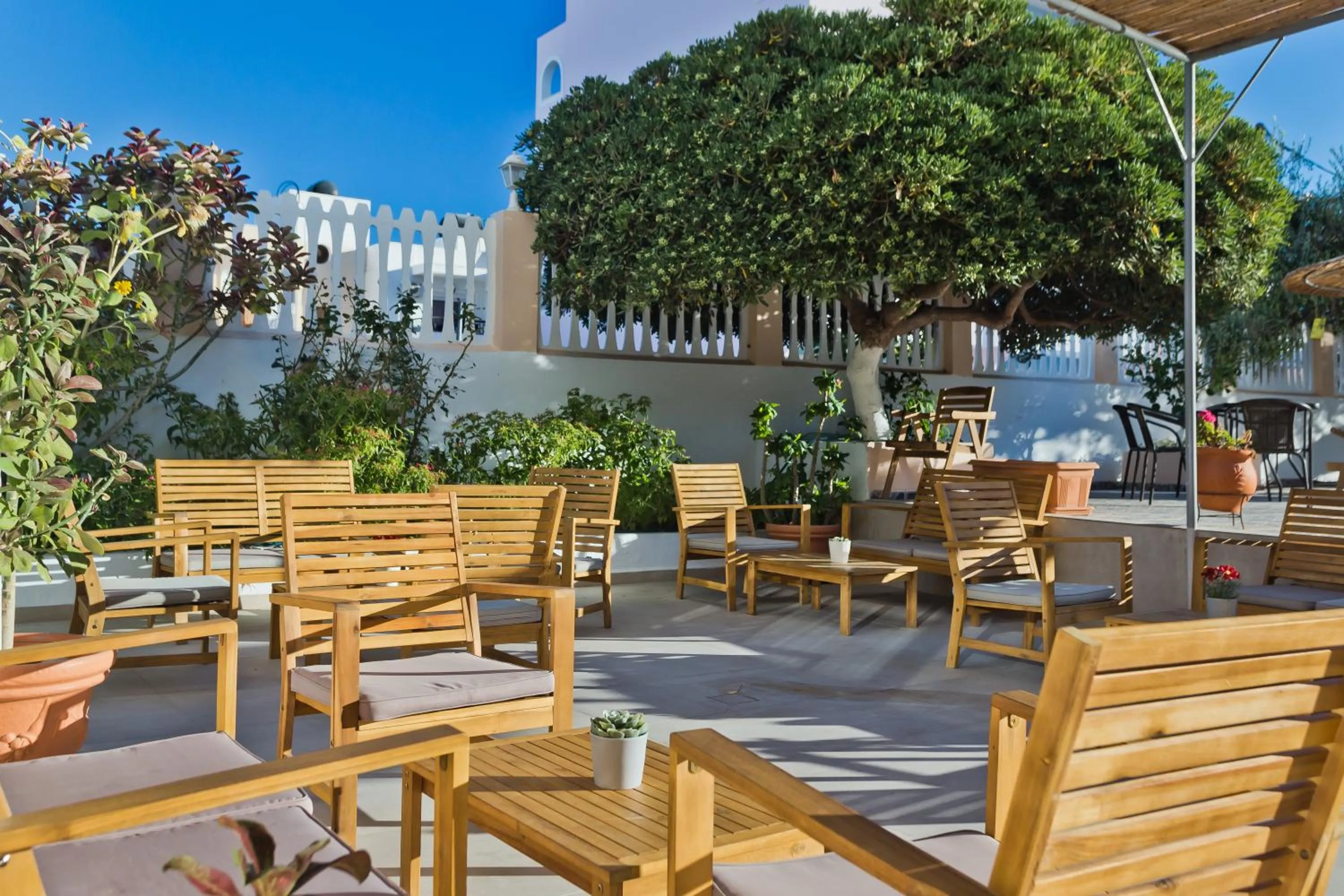 Patio in Regina Studios & Hotel